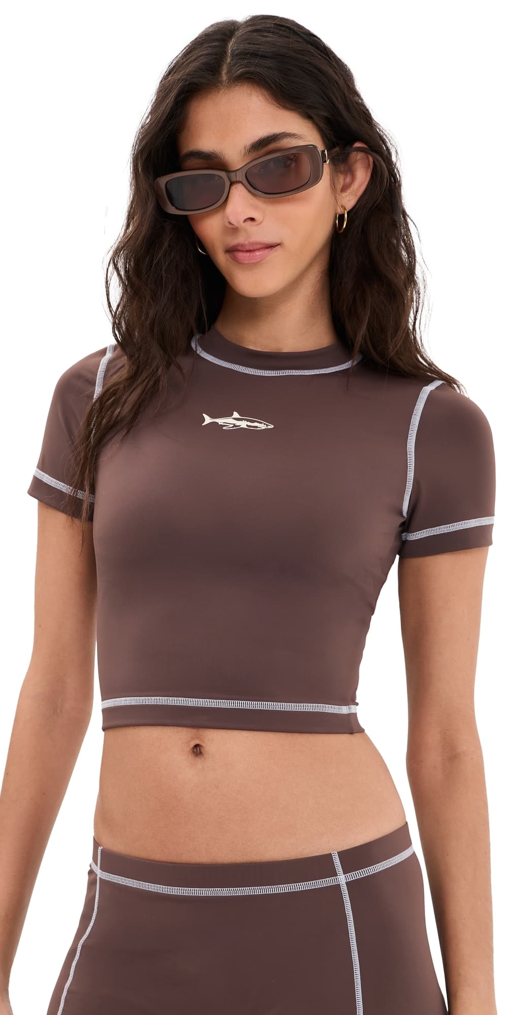 STAUD Jett Swim Top Java