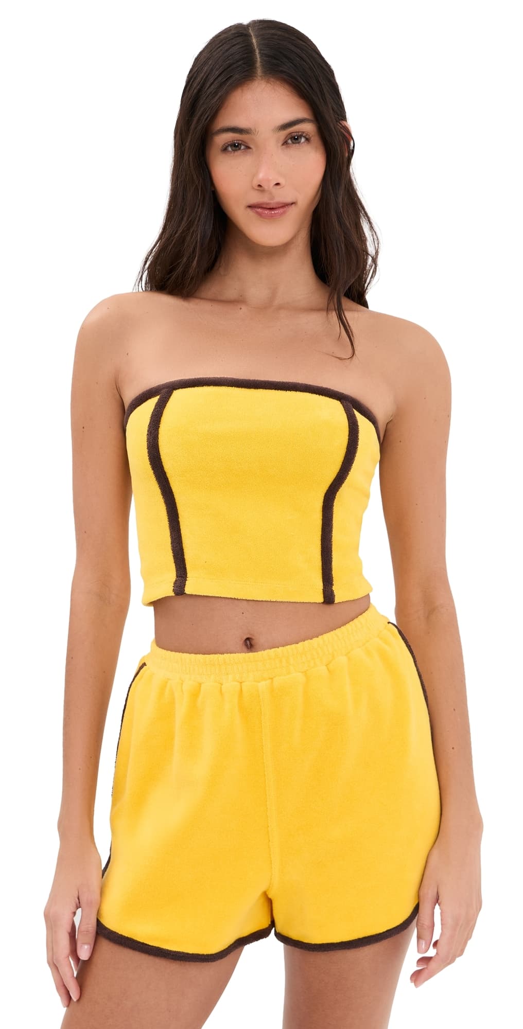 STAUD Cruise Bandeau Bikini Top Sunshine