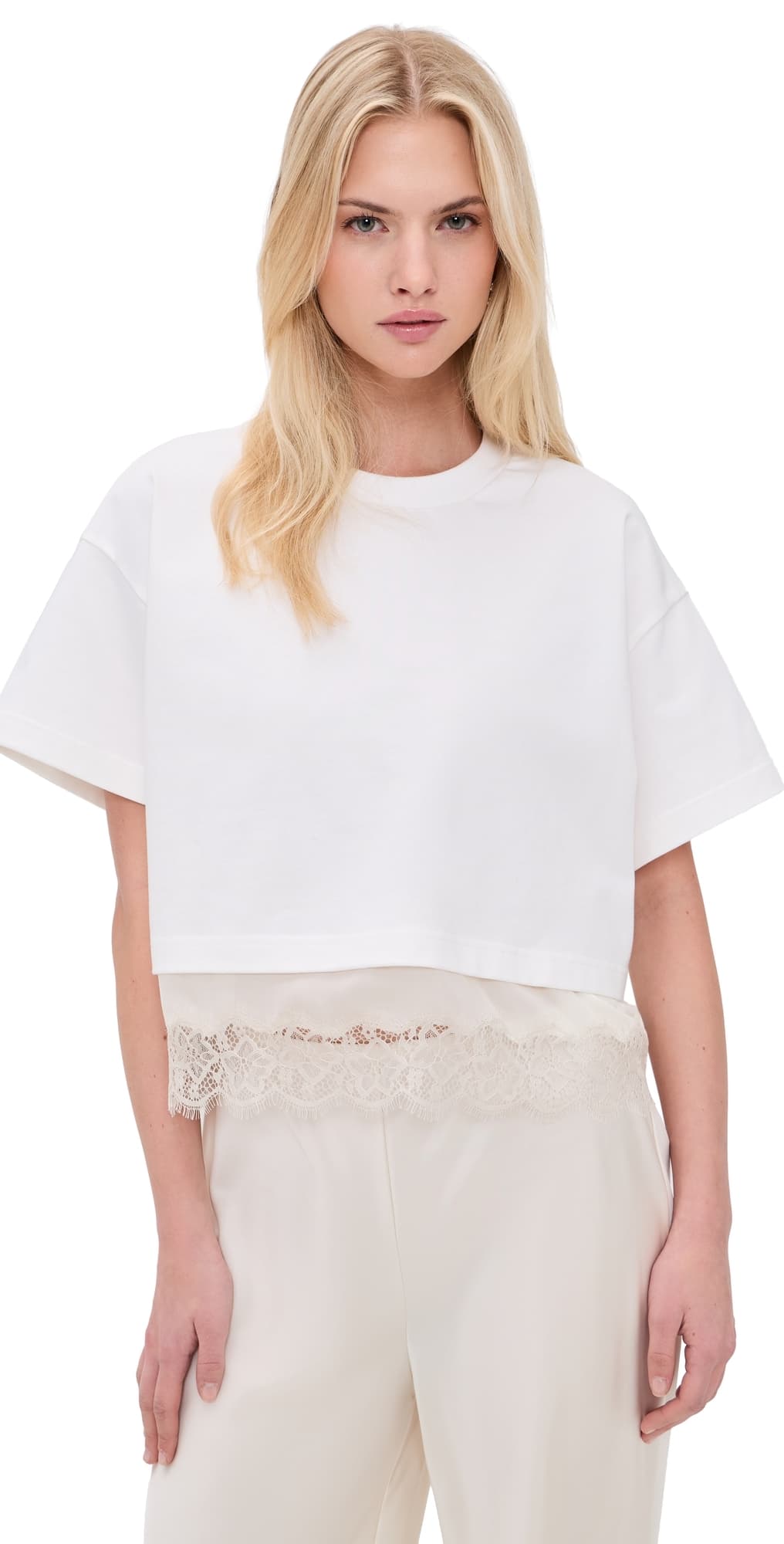 STAUD Grier Top Ivory