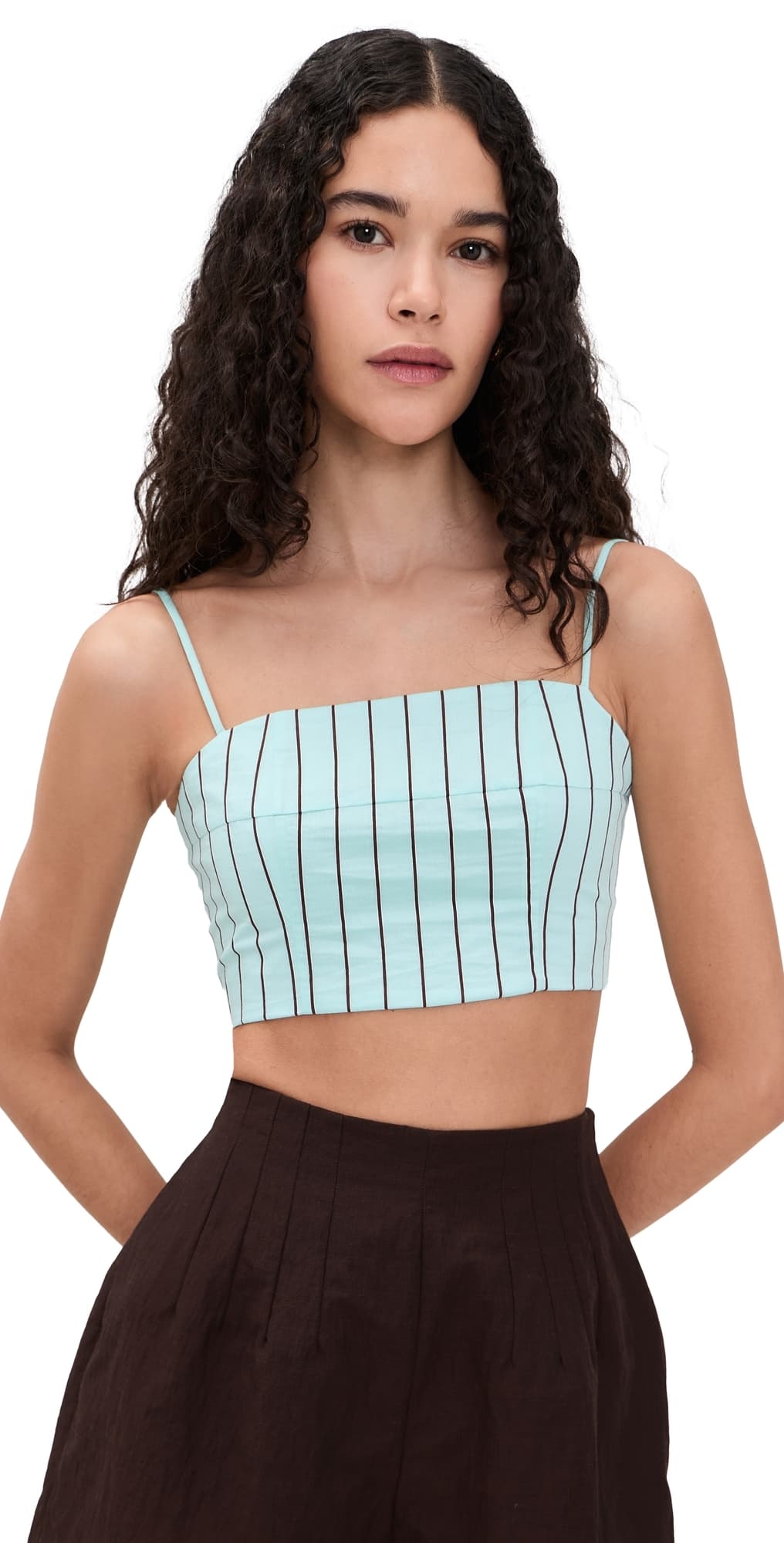 STAUD Federico Tank Pool Stripe