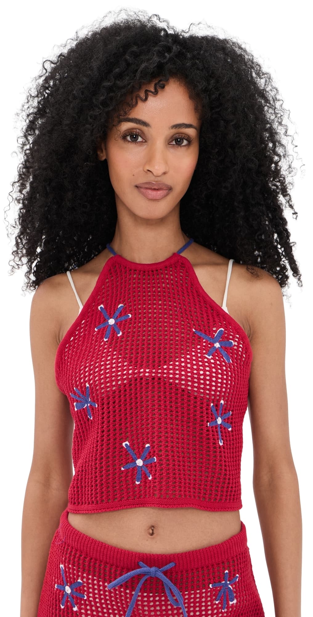 STAUD Torin Coverup Top Painted Foulard