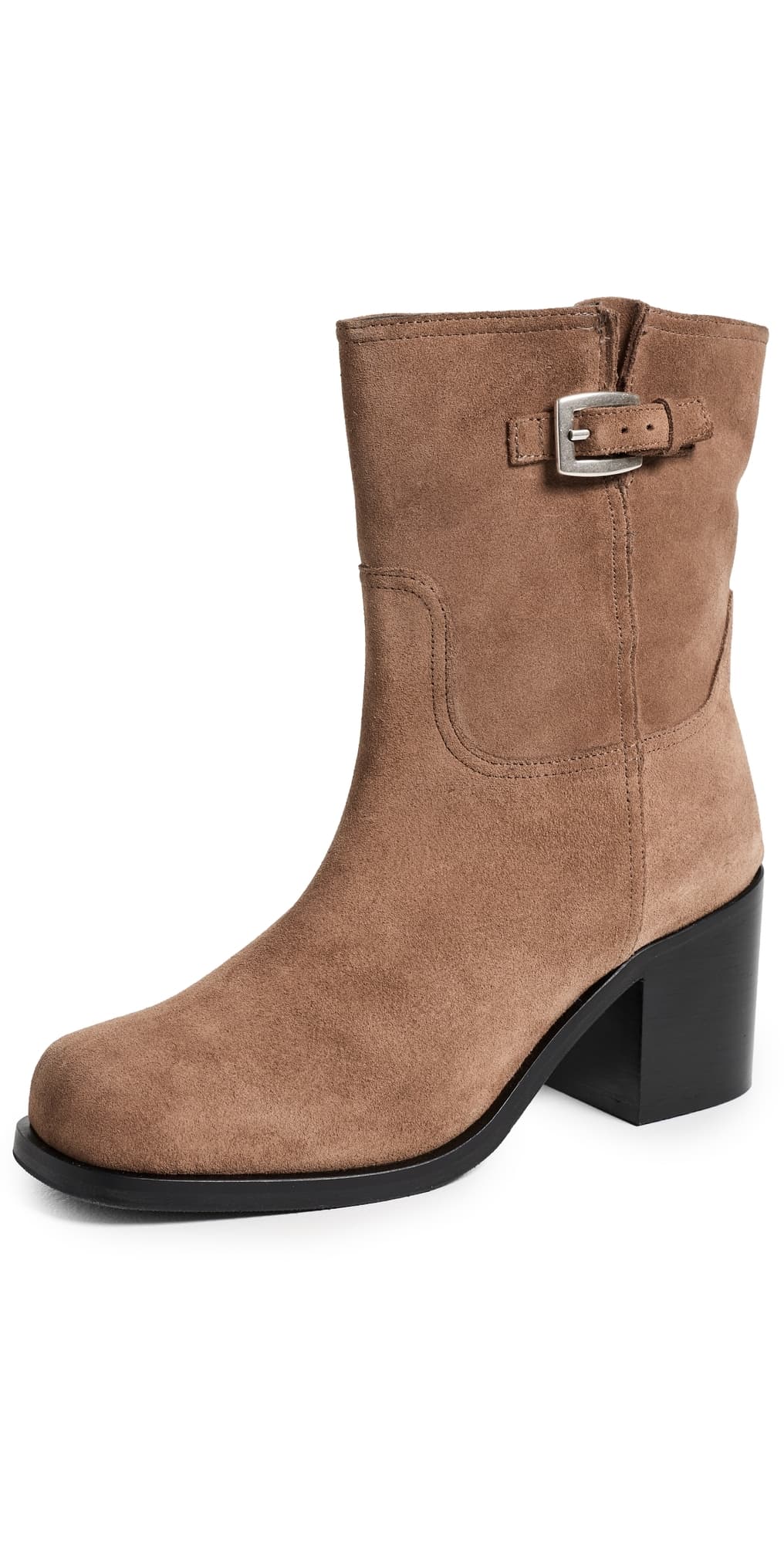 STAUD Brooklyn Ankle Boots Husk