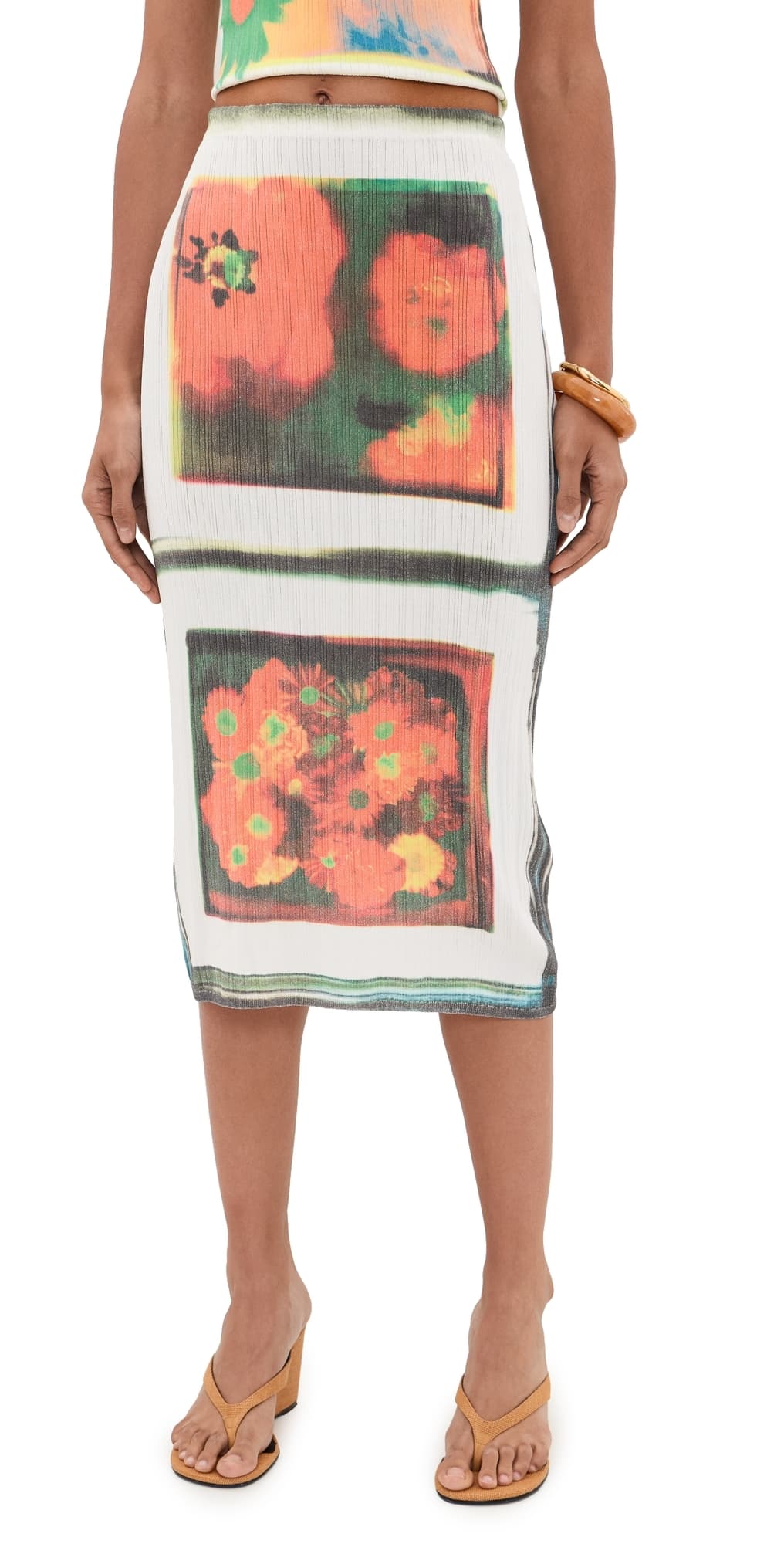 STAUD Noemi Skirt Superbloom Scarf