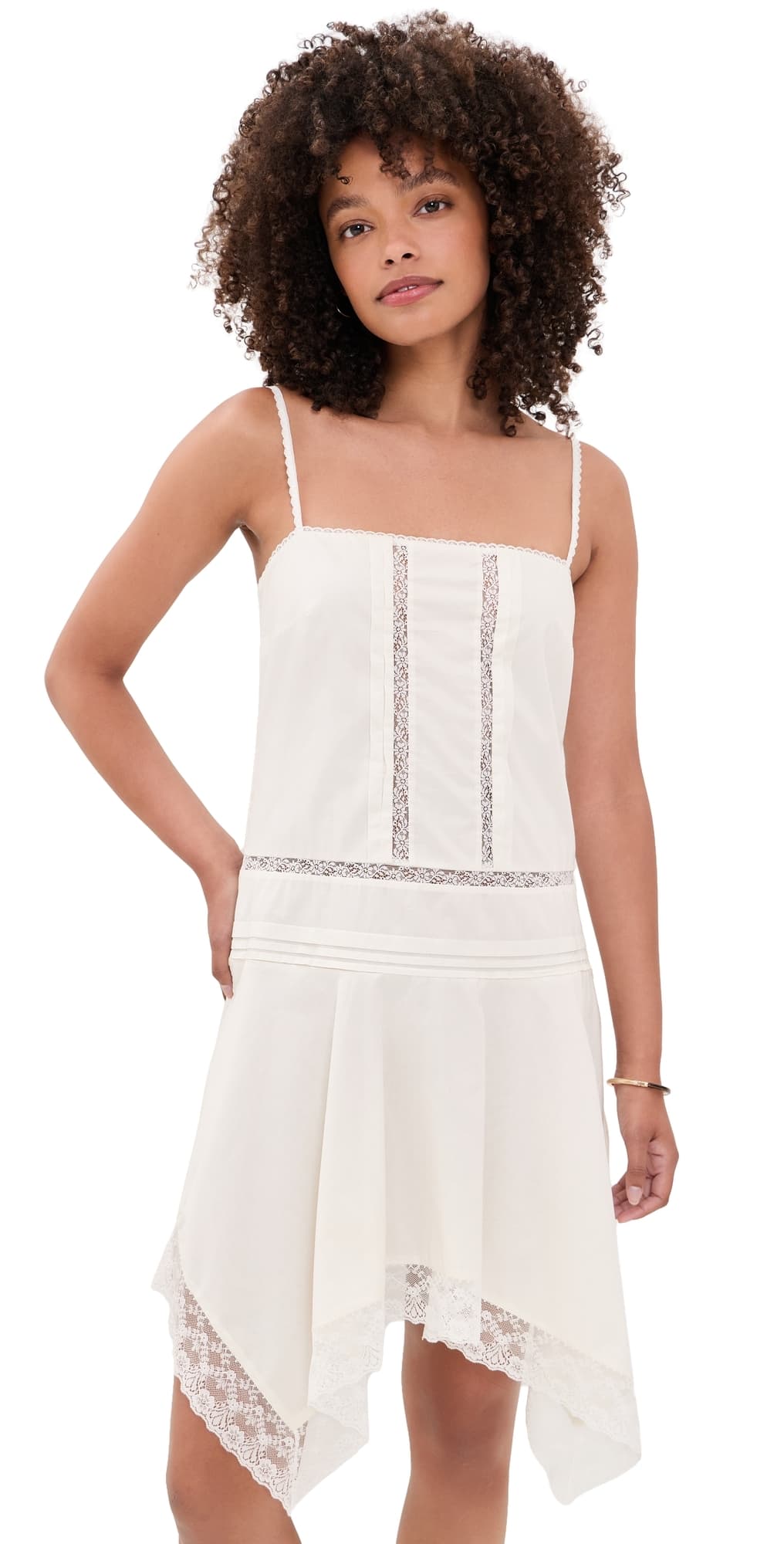 STAUD Corinna Mini Dress Ivory