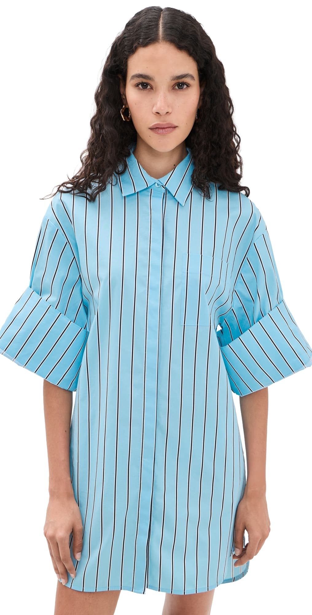 STAUD Nico Dress Sunday Stripe