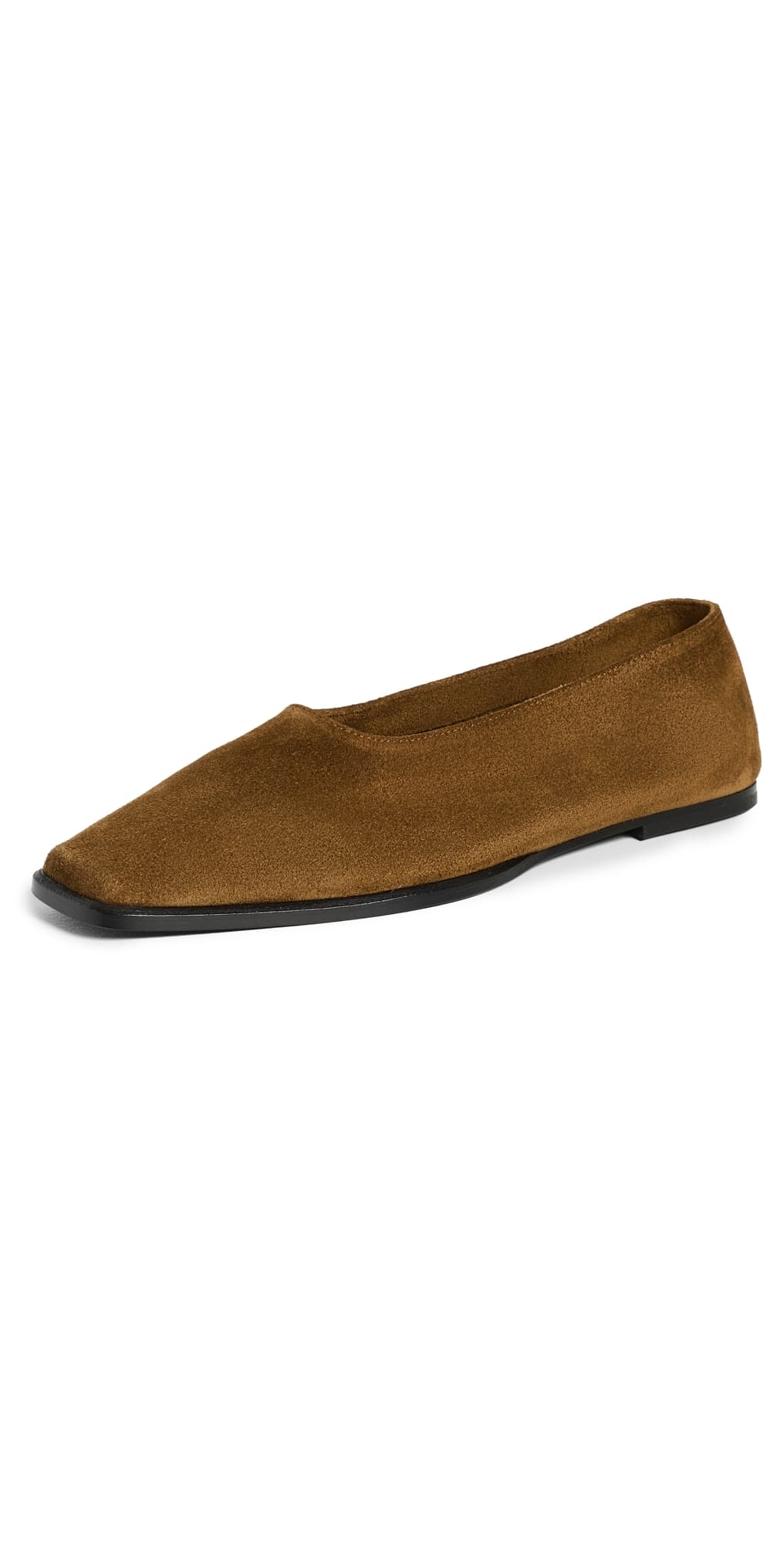 STAUD Lewis Suede Flats Cigar