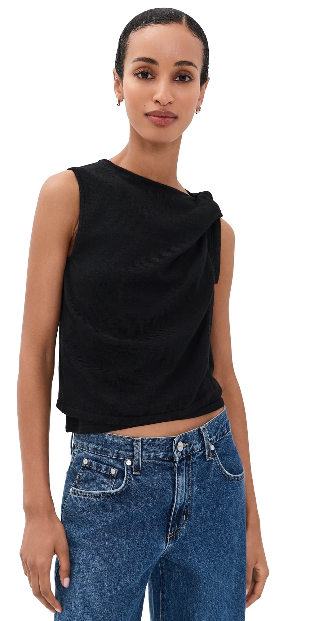 STAUD Enya Top Black