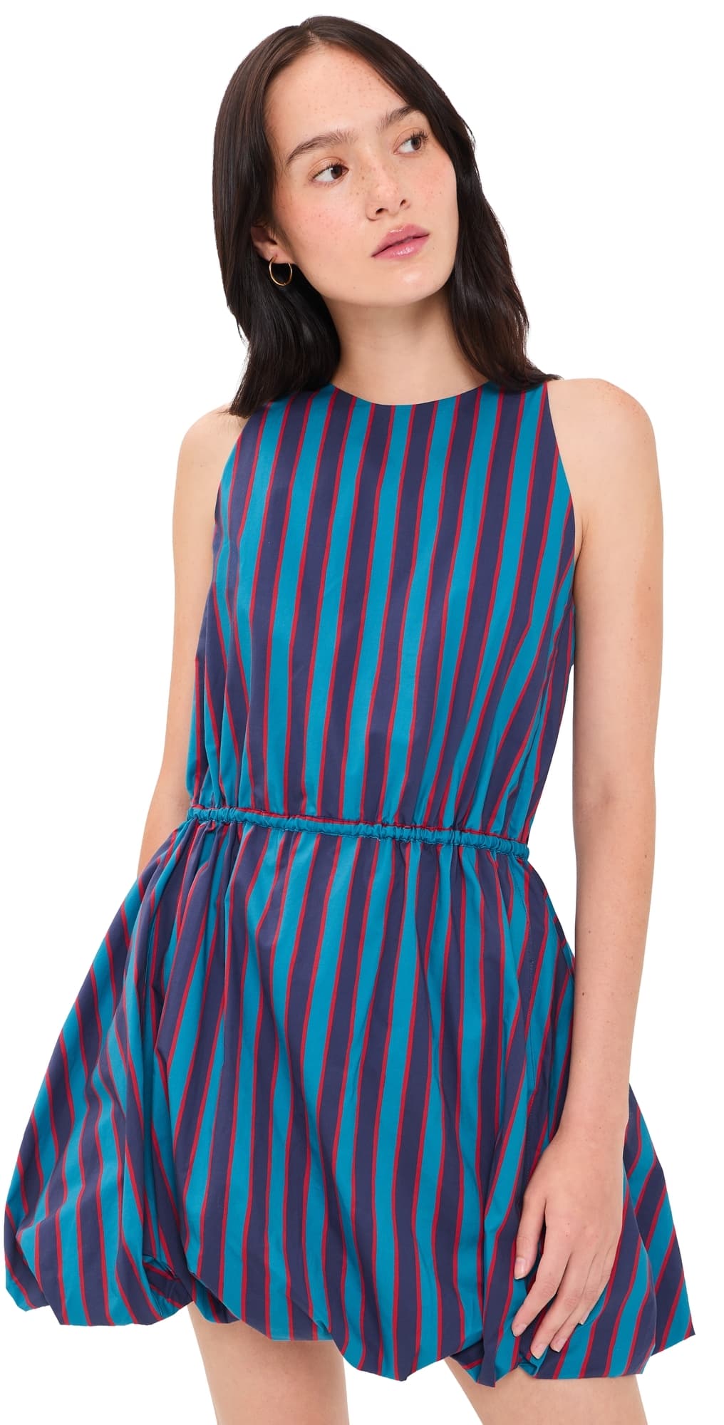 STAUD Molly Mini Dress Potter Stripe