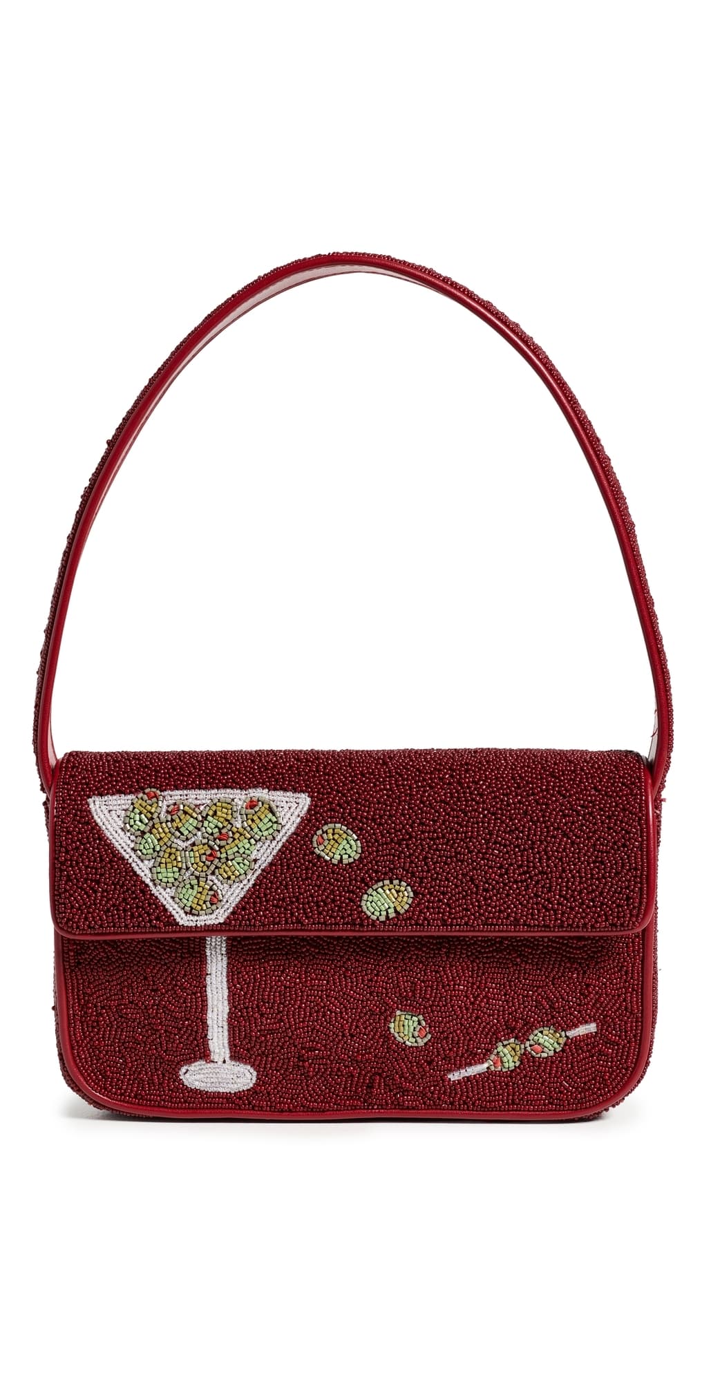 STAUD Tommy Beaded Bag Extra Dirty · One Size