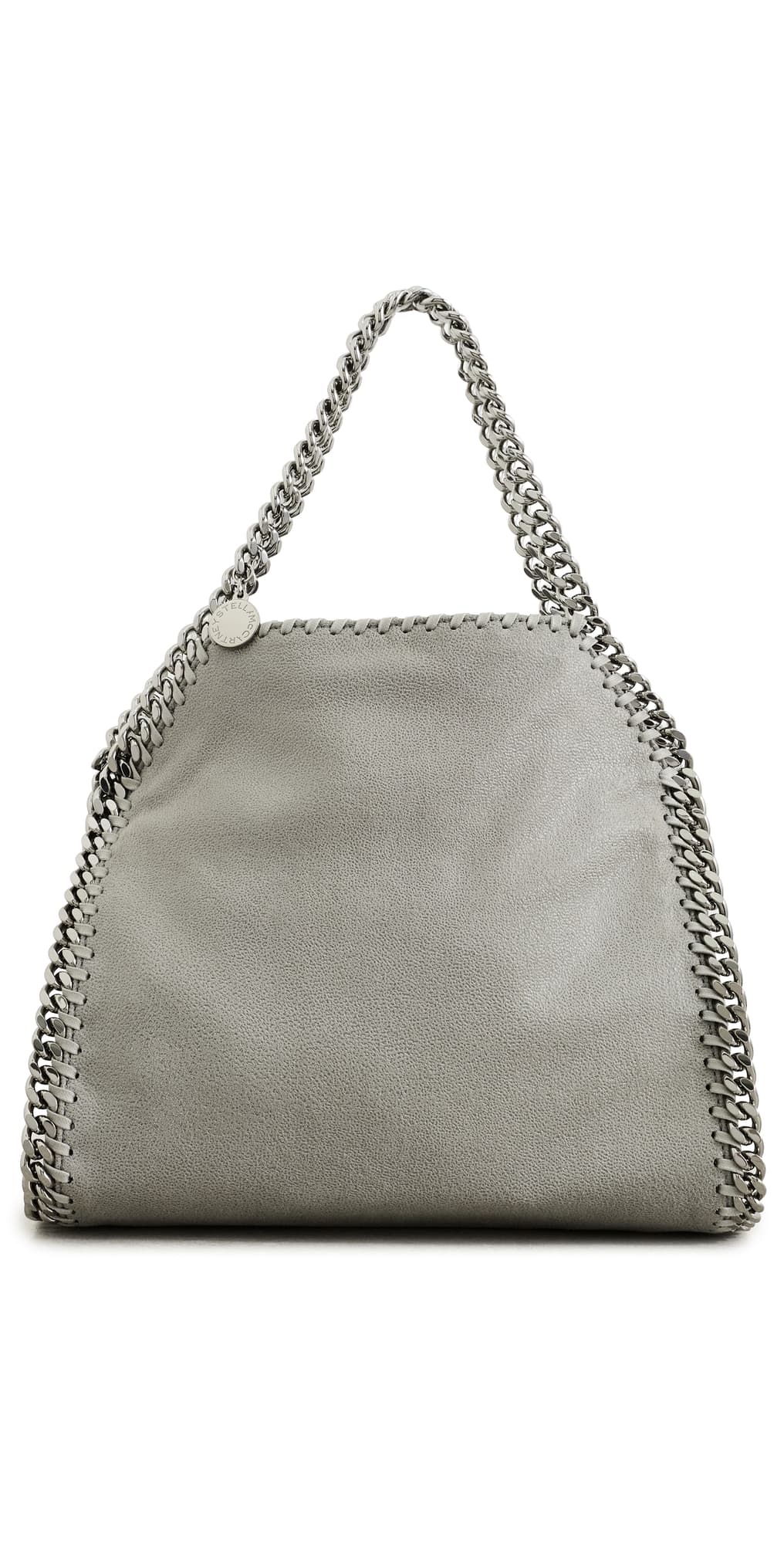 Stella McCartney Falabella Faux Suede Mini Tote Bag Light Grey
