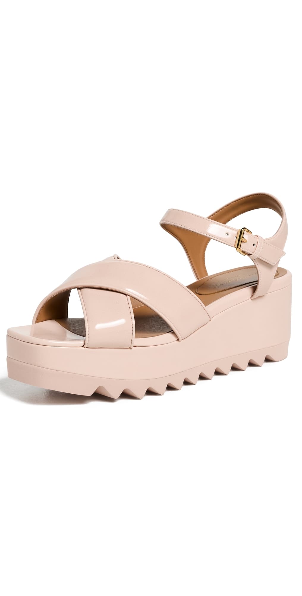 Stella McCartney Elyse Criss Cross Sandals Ballet Pink