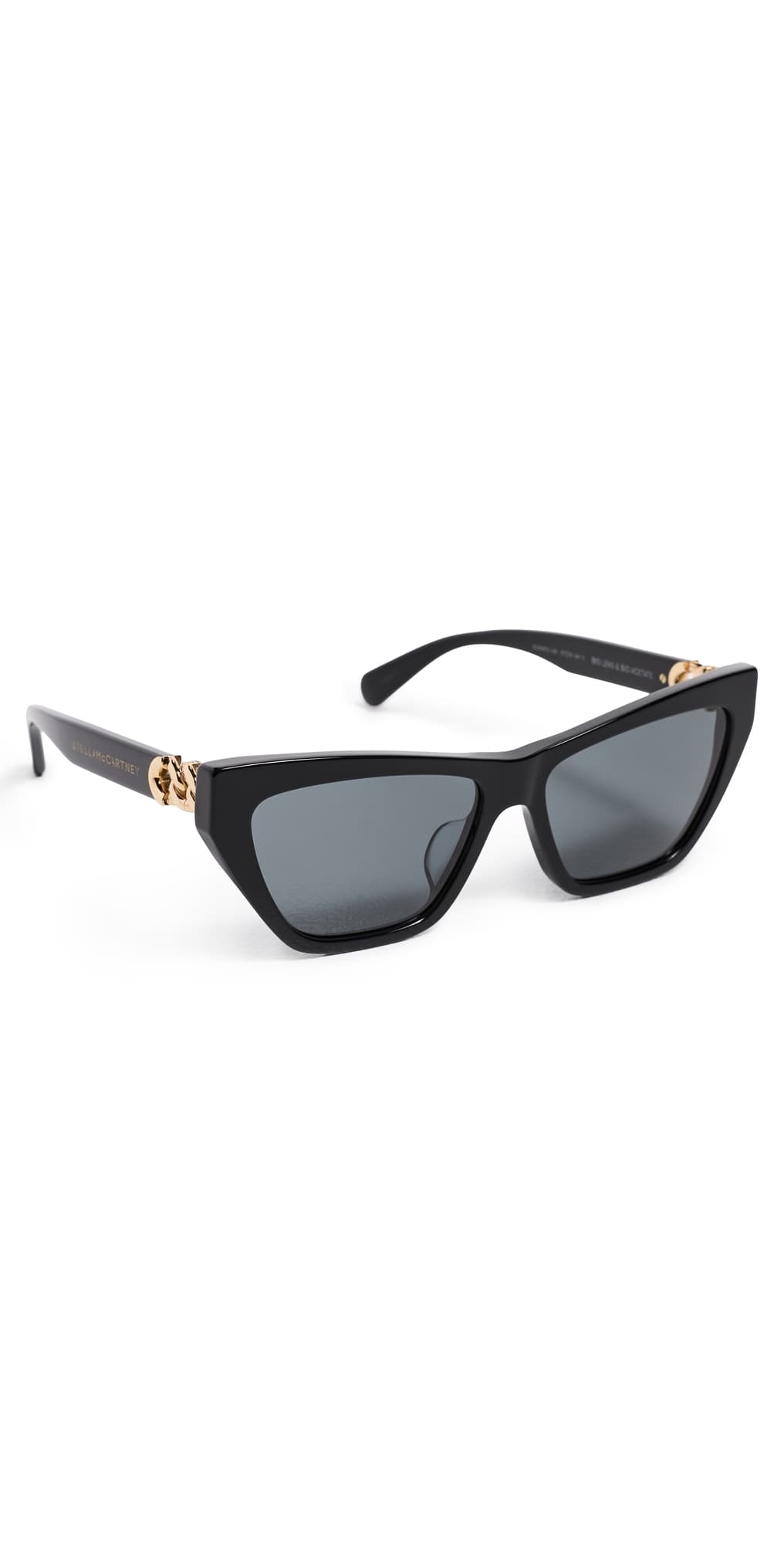 Stella McCartney Falabella Sunglasses Shiny Black/Solid Smoke · One Size