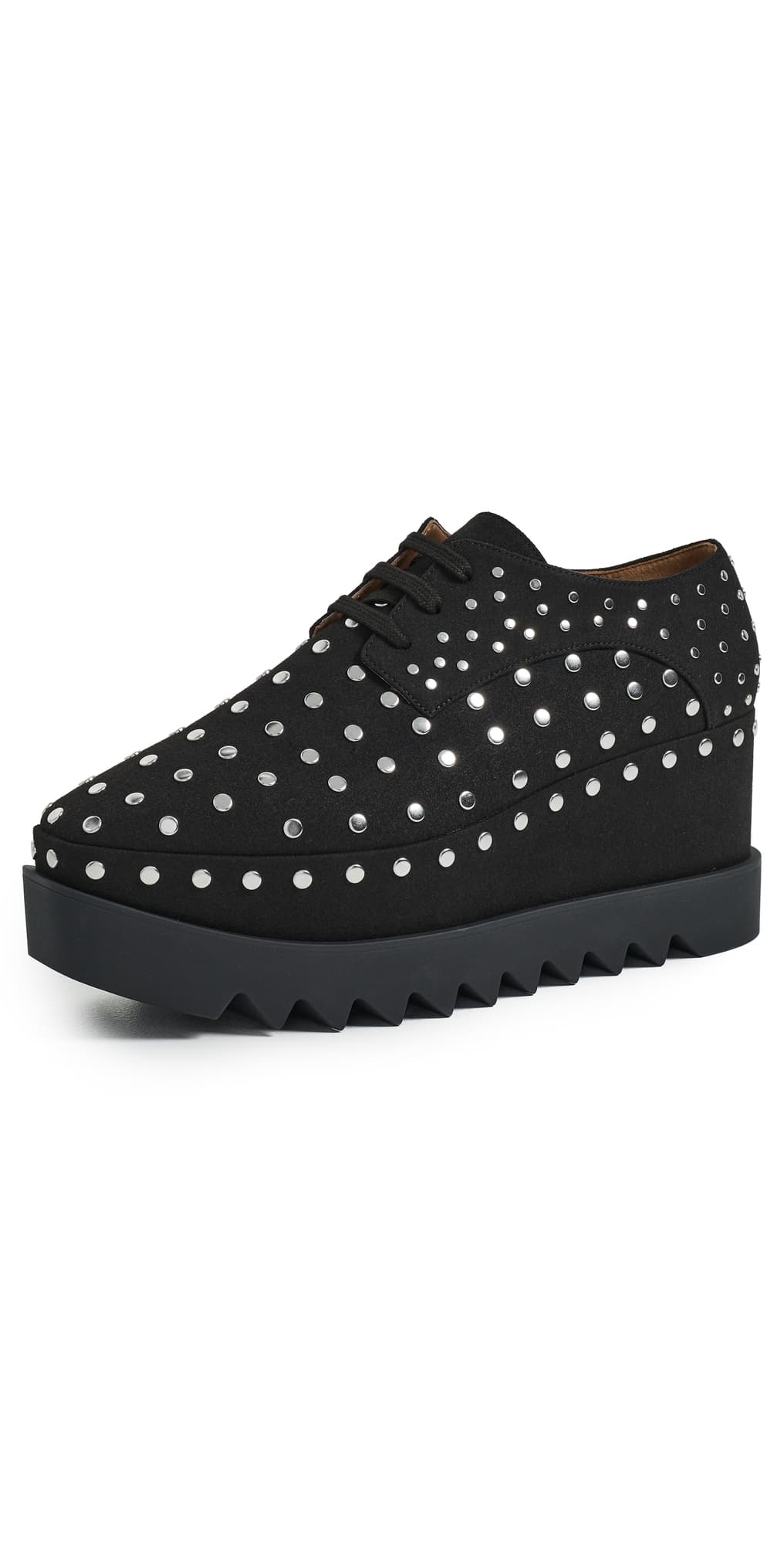Stella McCartney Elyse Alter Suede Sneakers Black