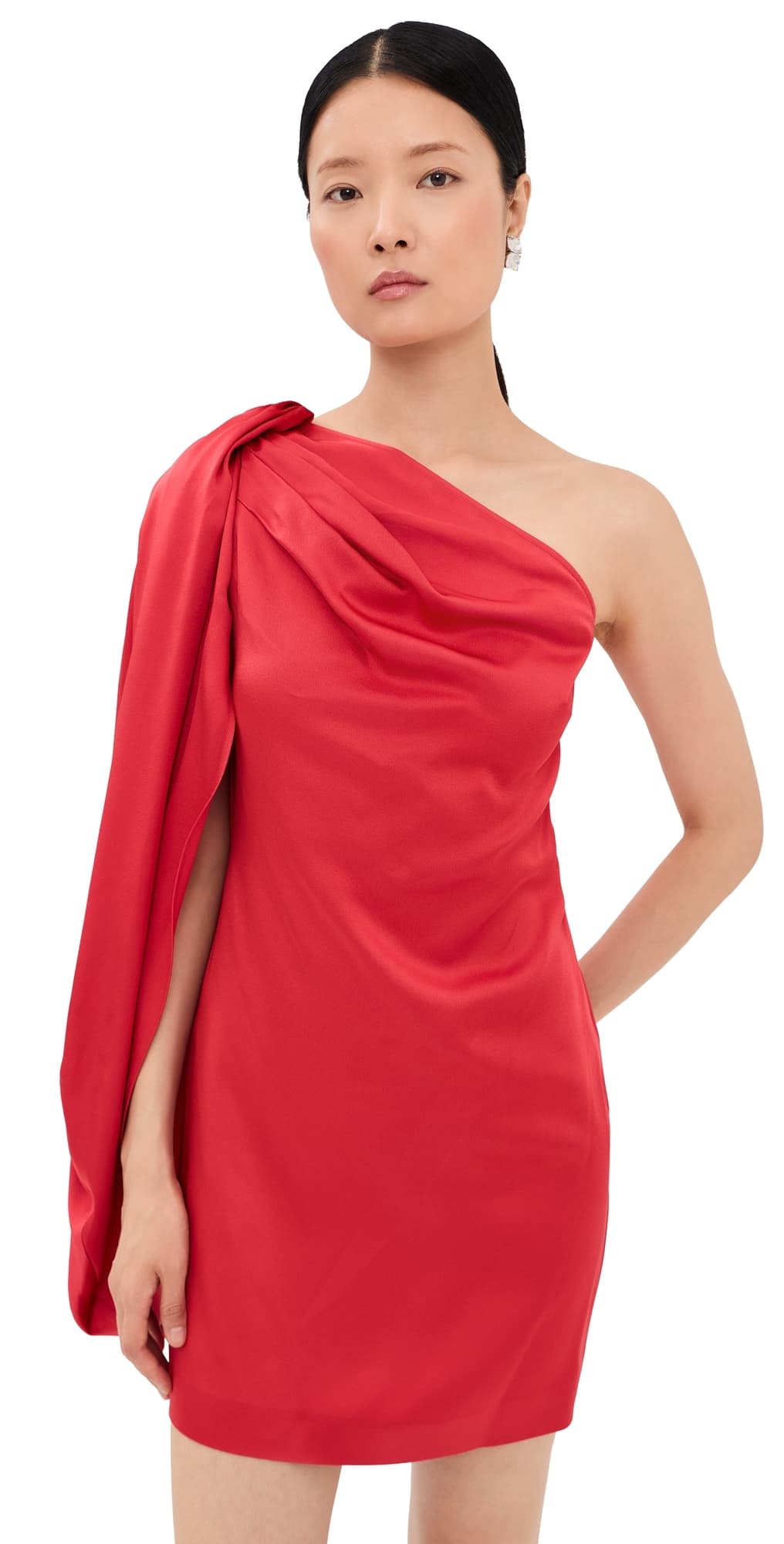 Stella McCartney Mini Satin Dress Tomato