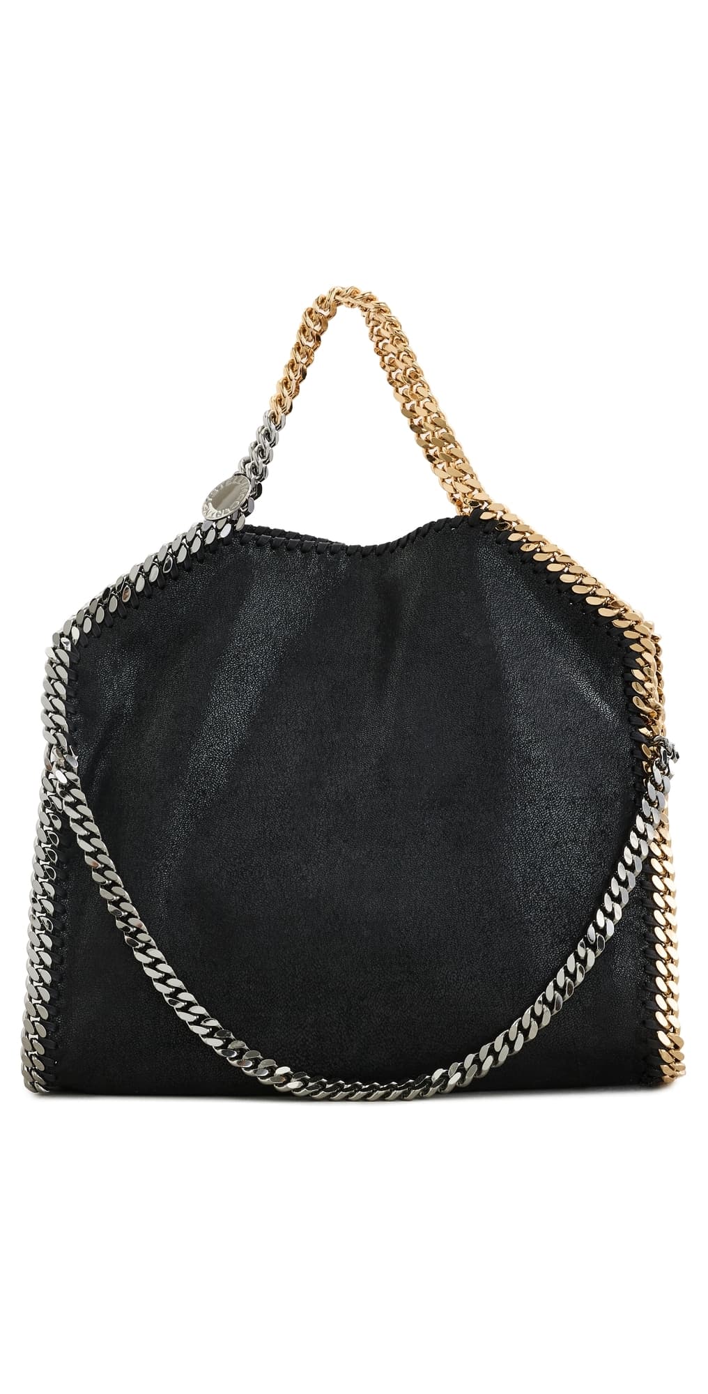 Stella McCartney Falabella Shaggy Deer 3-Chain Tote Bag Black · One Size