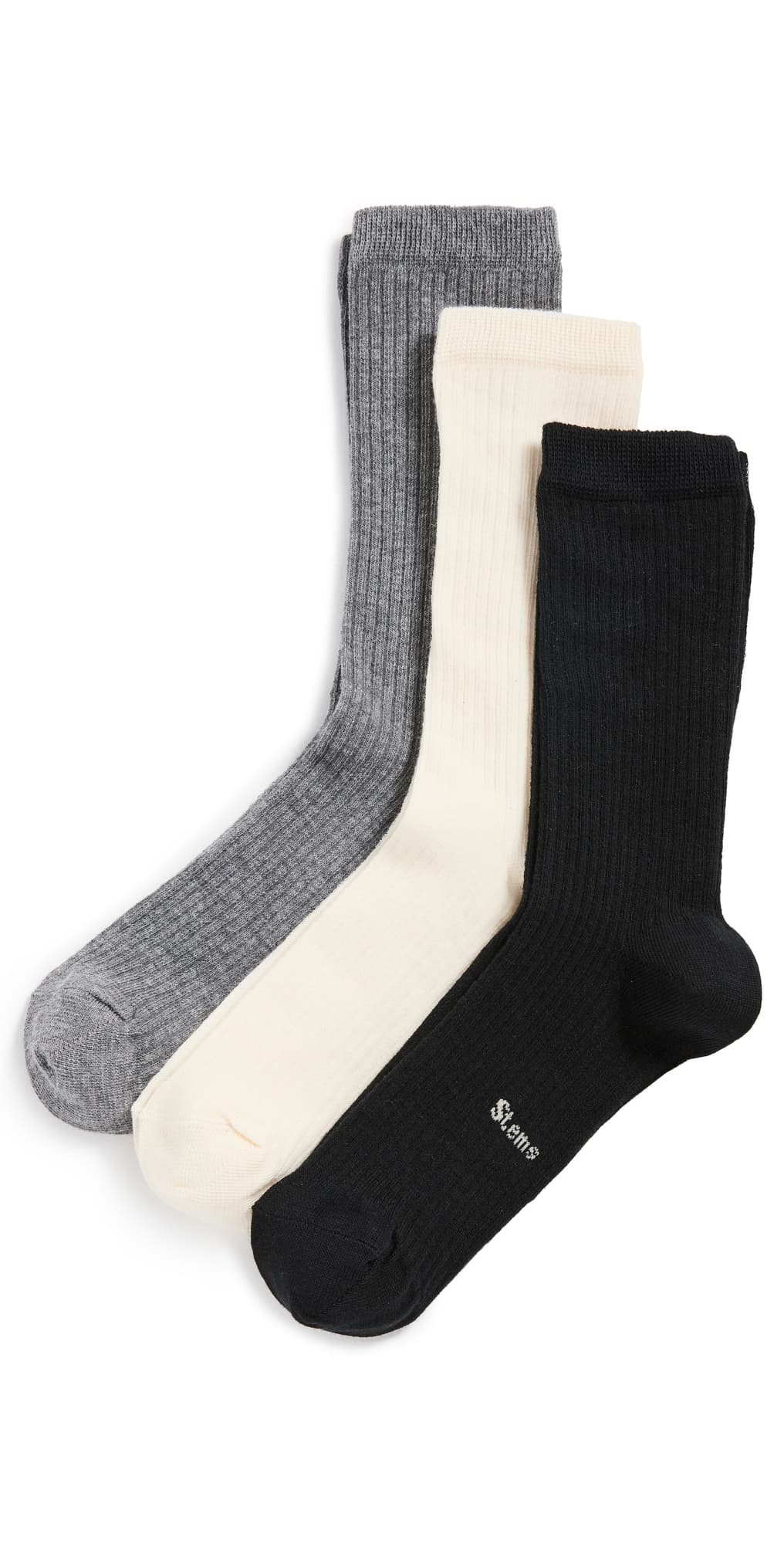 Stems Cashmere Socks 3 Pack Fundamentals · One Size