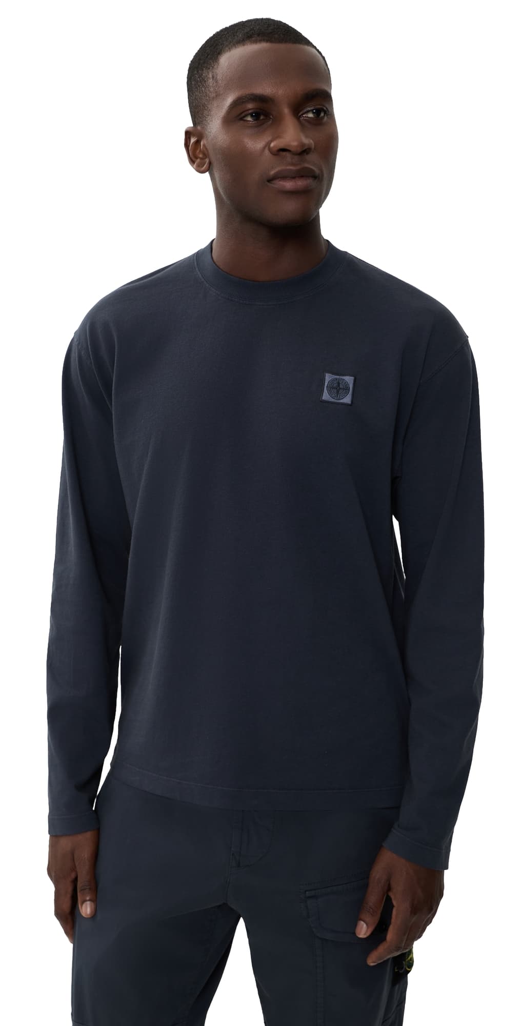 Stone Island Long Sleeve Tee Blue Navy