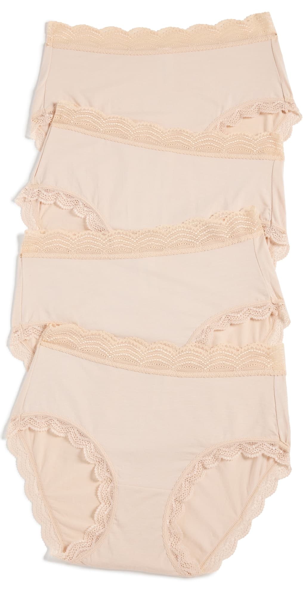 Stripe & Stare High Rise Knicker 4 Pack Sand
