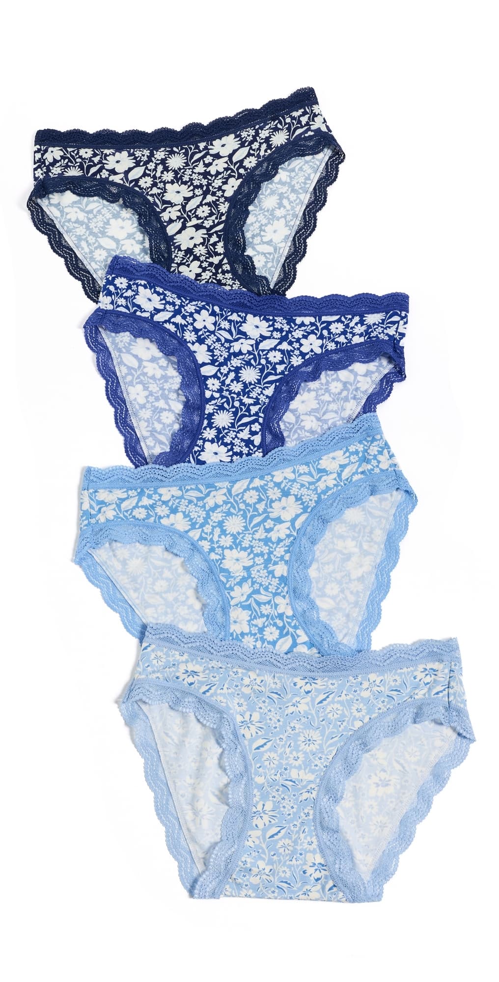 Stripe & Stare Original Knicker Panties 4 Pack Cornflower Petals