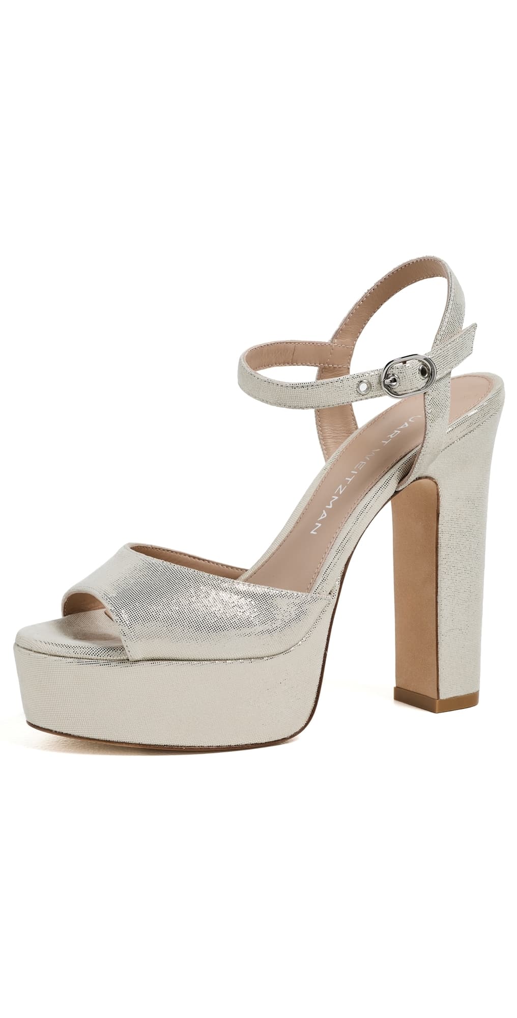 Stuart Weitzman Reade Platform Sandals Linen