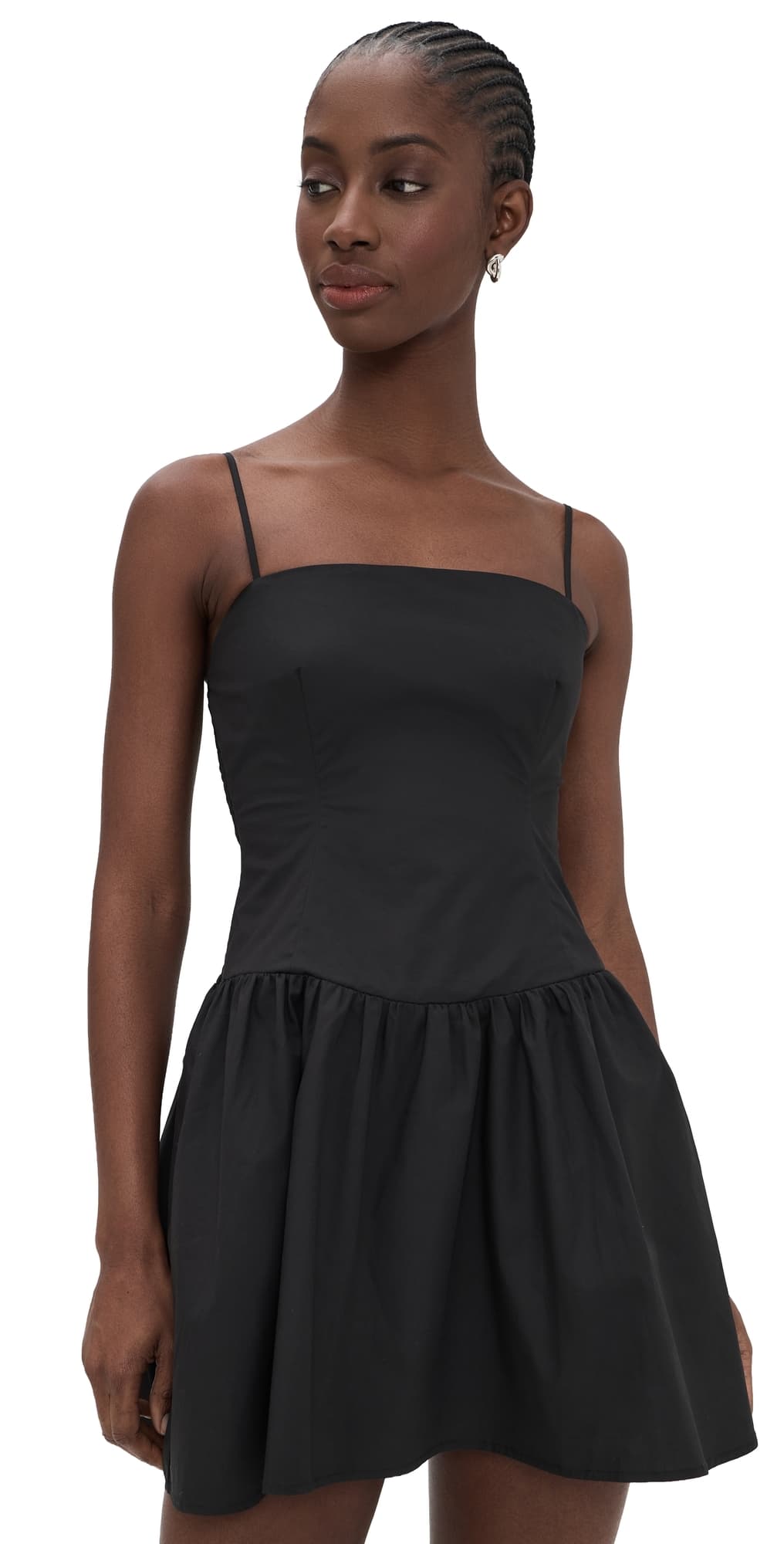Susana Monaco Poplin Smocking Dress Black
