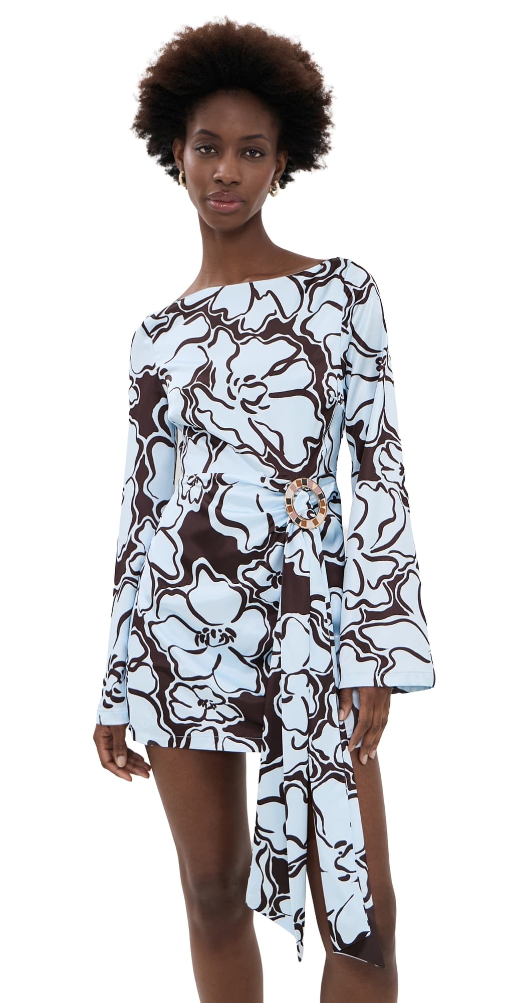 Seven Wonders Kaeli Mini Dress Zara Florals Chocolate & Blue