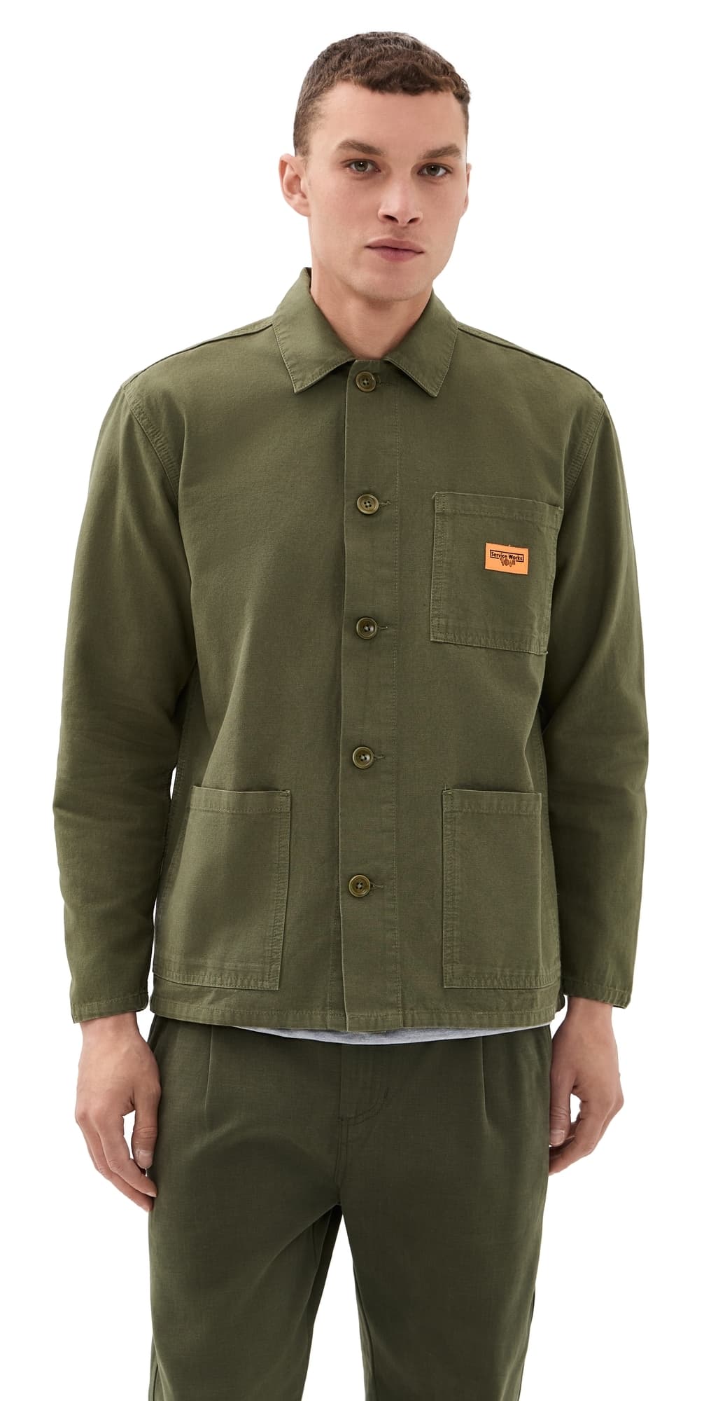 Service Works Canvas Chore Shirt Olive