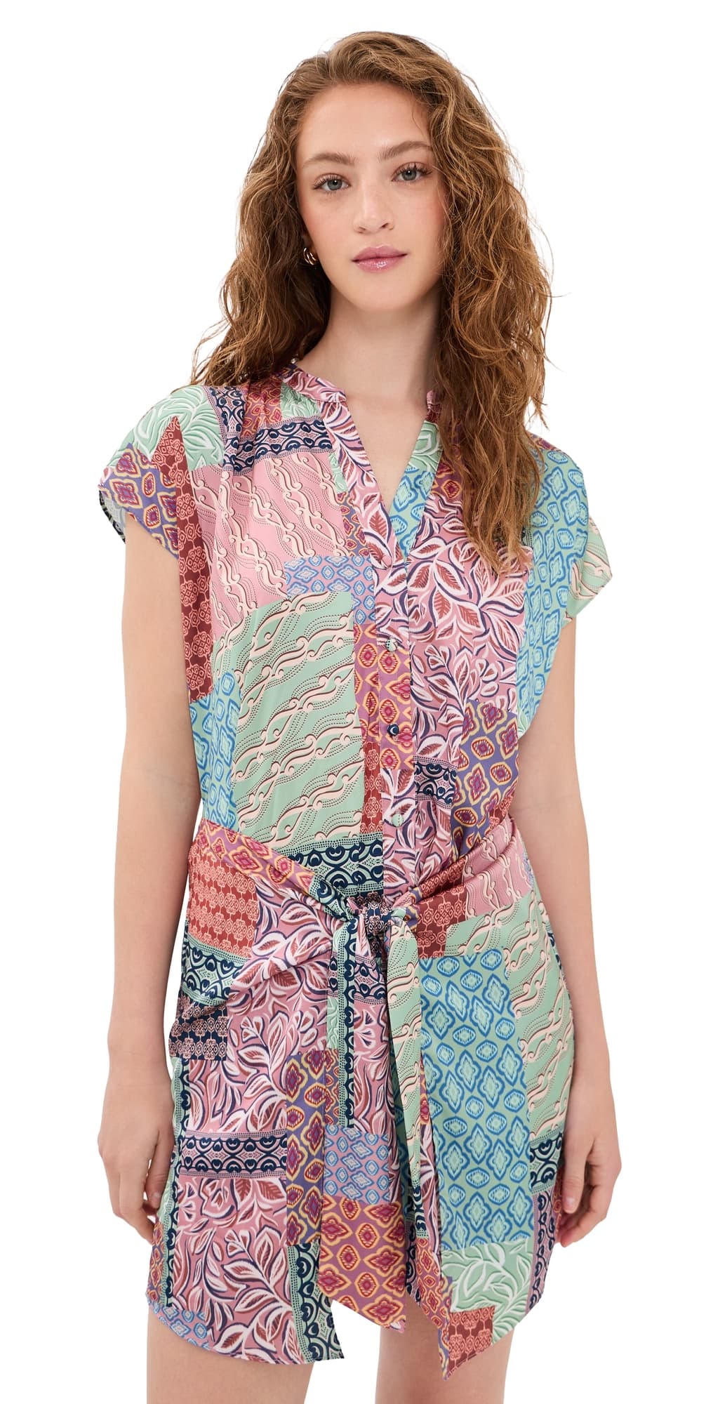MISA Mika Dress Oasis Patchwork