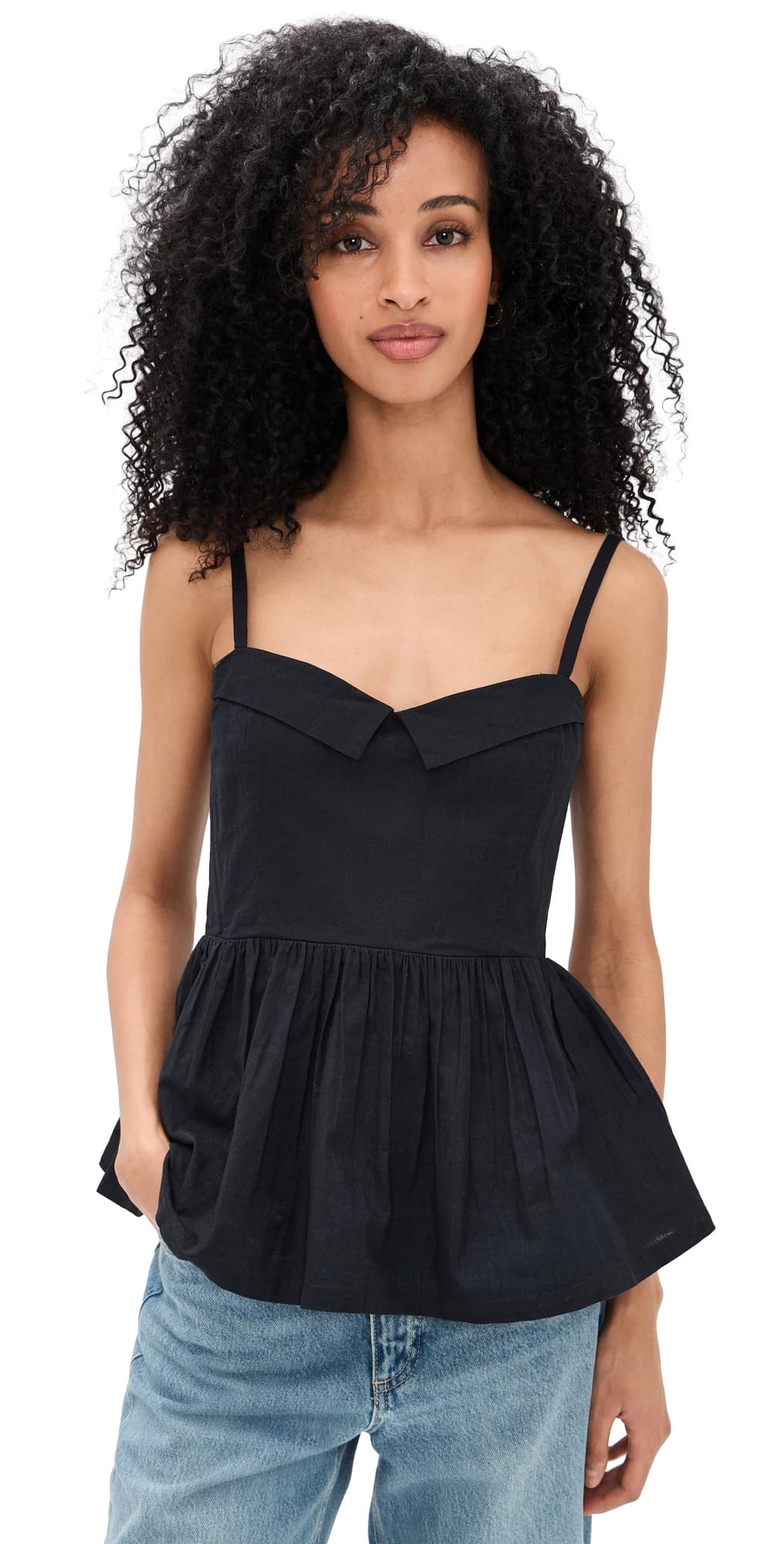 THE GREAT. The Verse Top Black