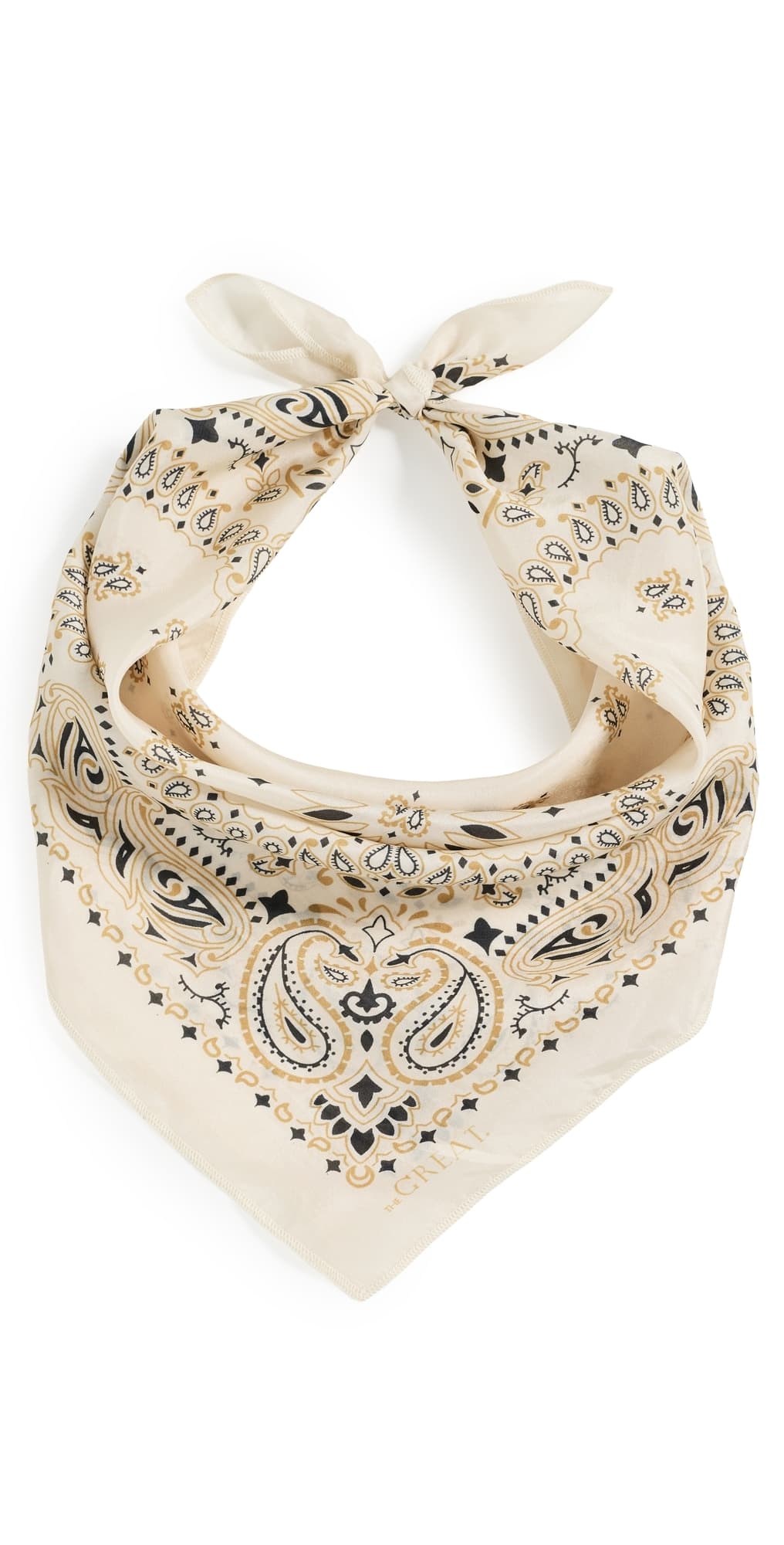 THE GREAT. The Silk Bandana Cream