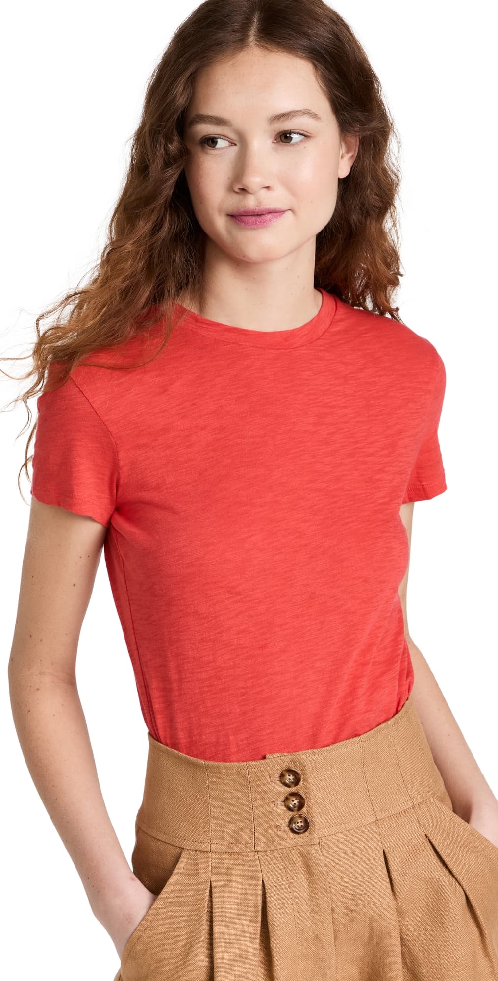 Theory Tiny Tee Poppy