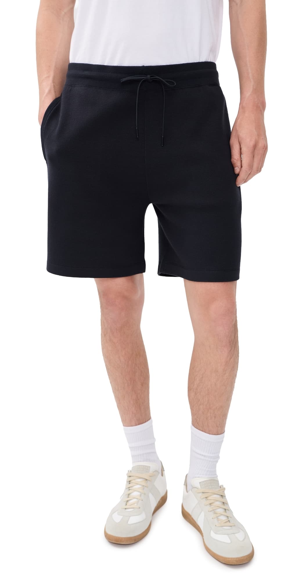 Theory Sweat Shorts In Fine Bilen 7 Dark Eclipse
