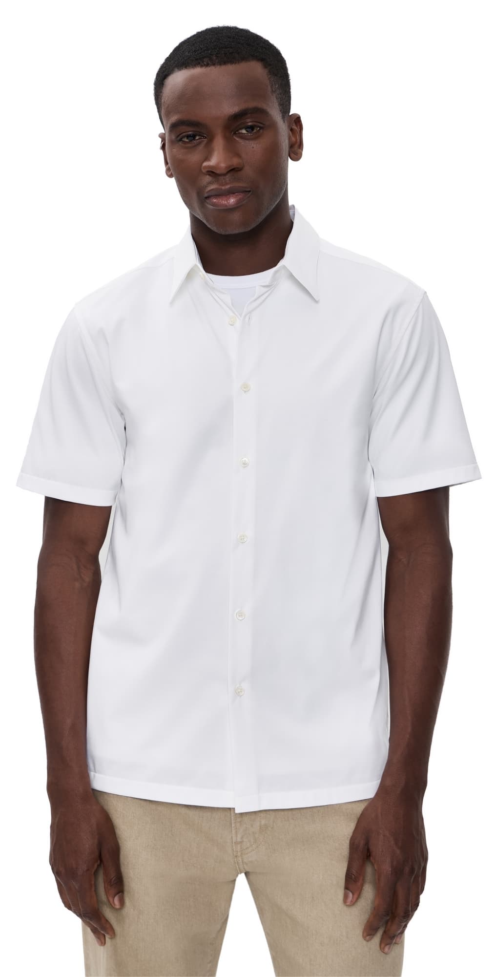 Theory Irving Short Sleeve Shirt White