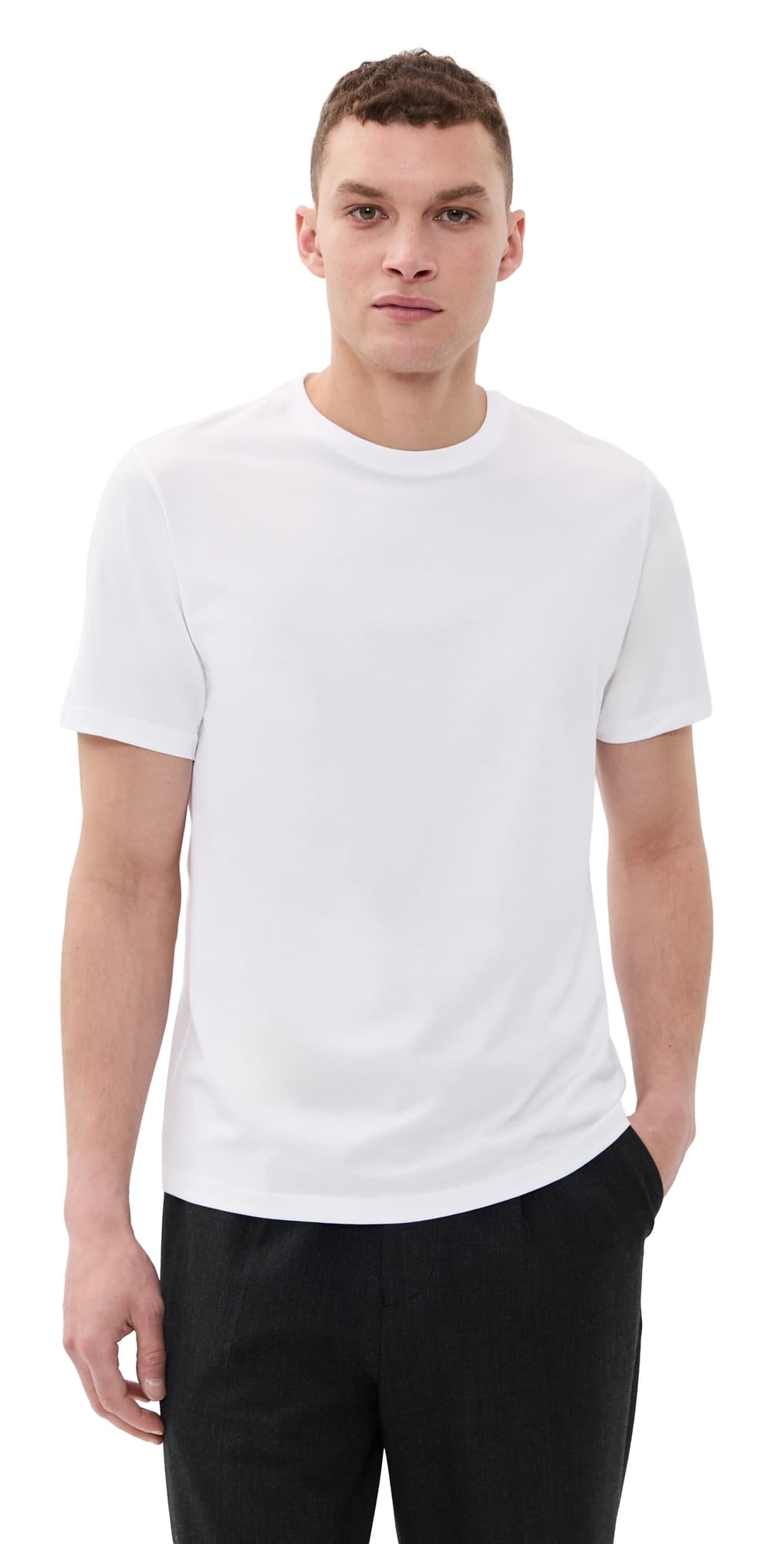 Theory Precise Tee Rib Cotton White