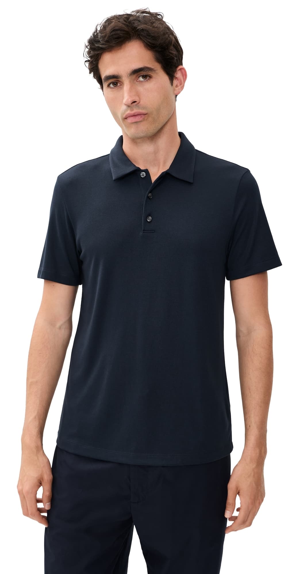 Theory Bron Polo in Modal Jersey Baltic