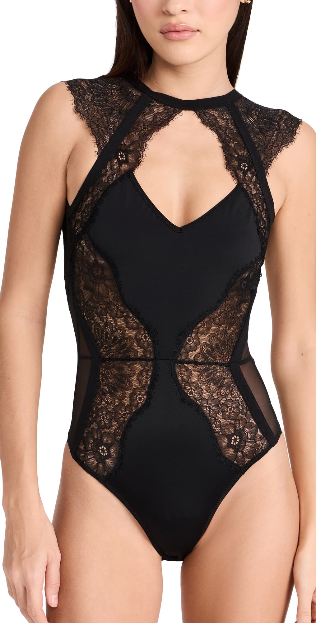 Thistle and Spire Minna Thong Bodysuit Black XL