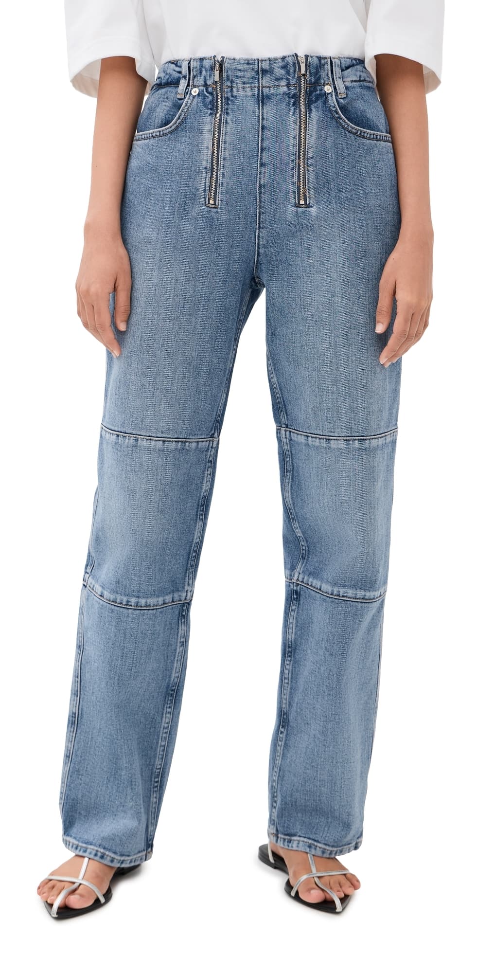Tibi Classic Wash Denim Fischer Jeans Classic Blue