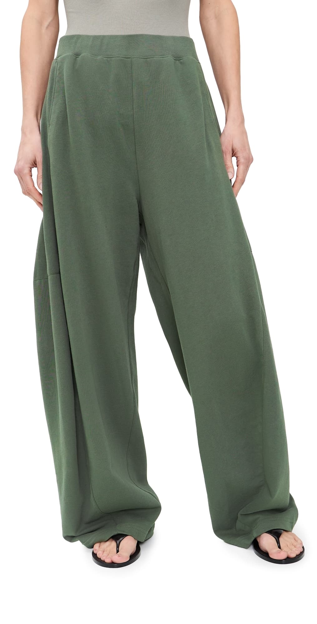 Tibi Petite Winslow Sweatpants Olive