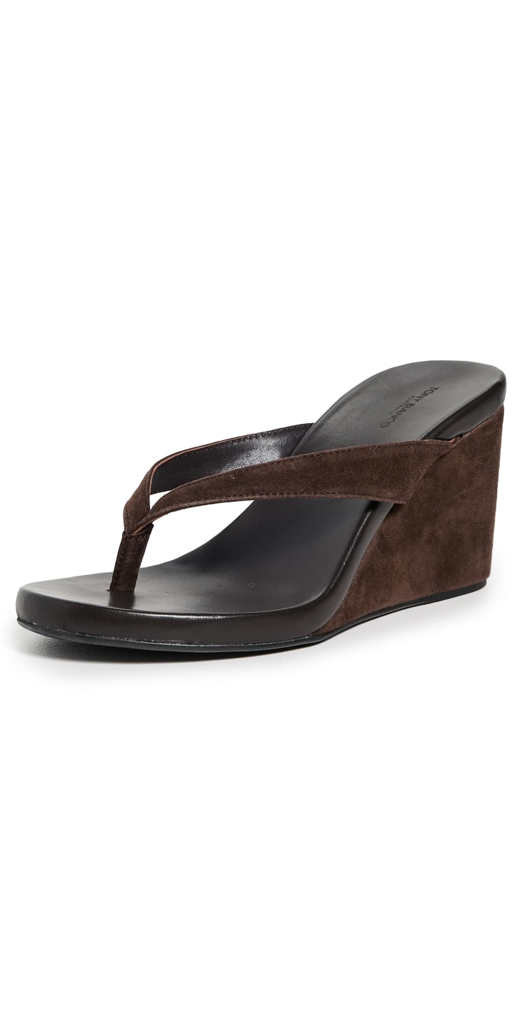 Tony Bianco Avanti Wedge Sandals Espresso Suede