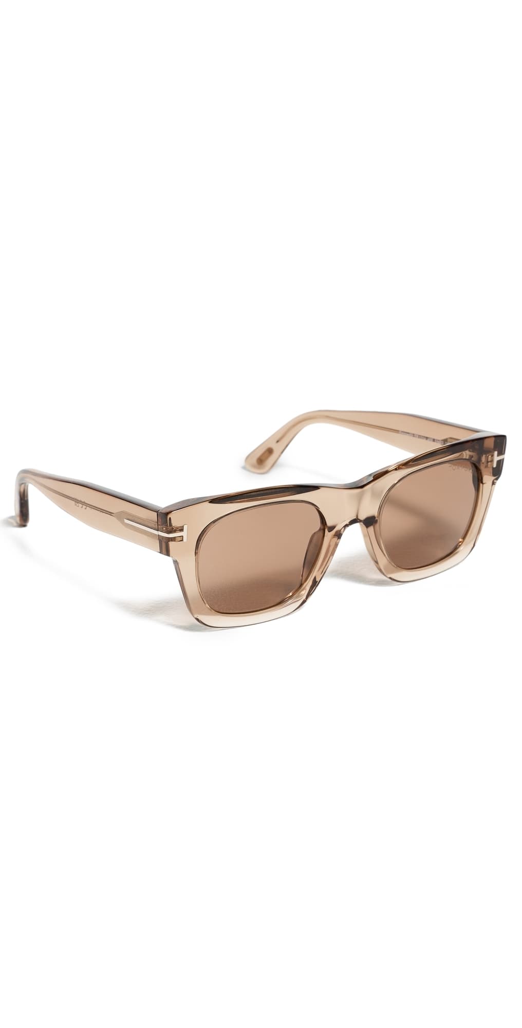 Tom Ford Emma Sunglasses Shiny Transp Rose Champagne