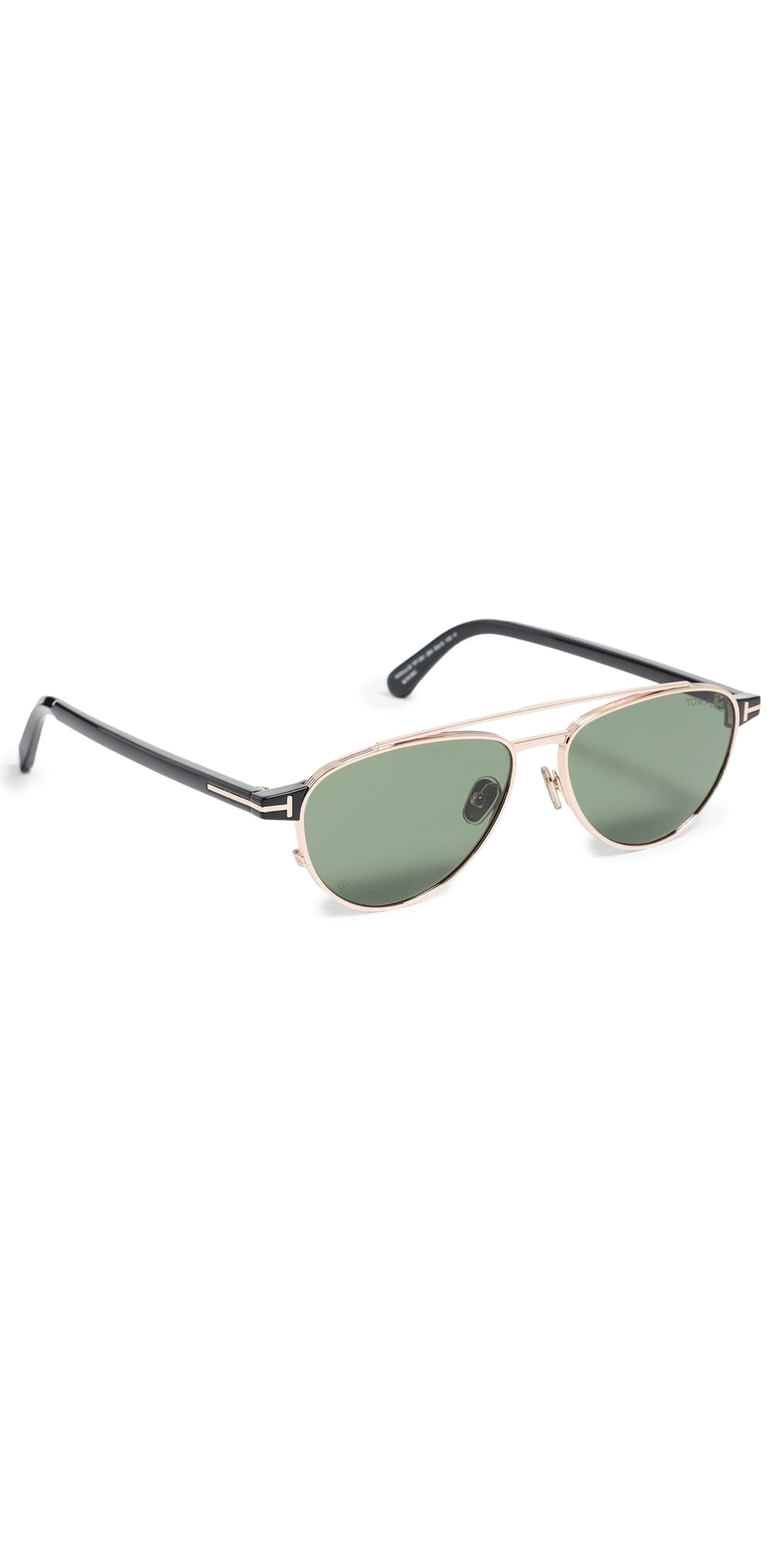 Tom Ford Anthony Sunglasses Shiny Rose Gold/Black · One Size