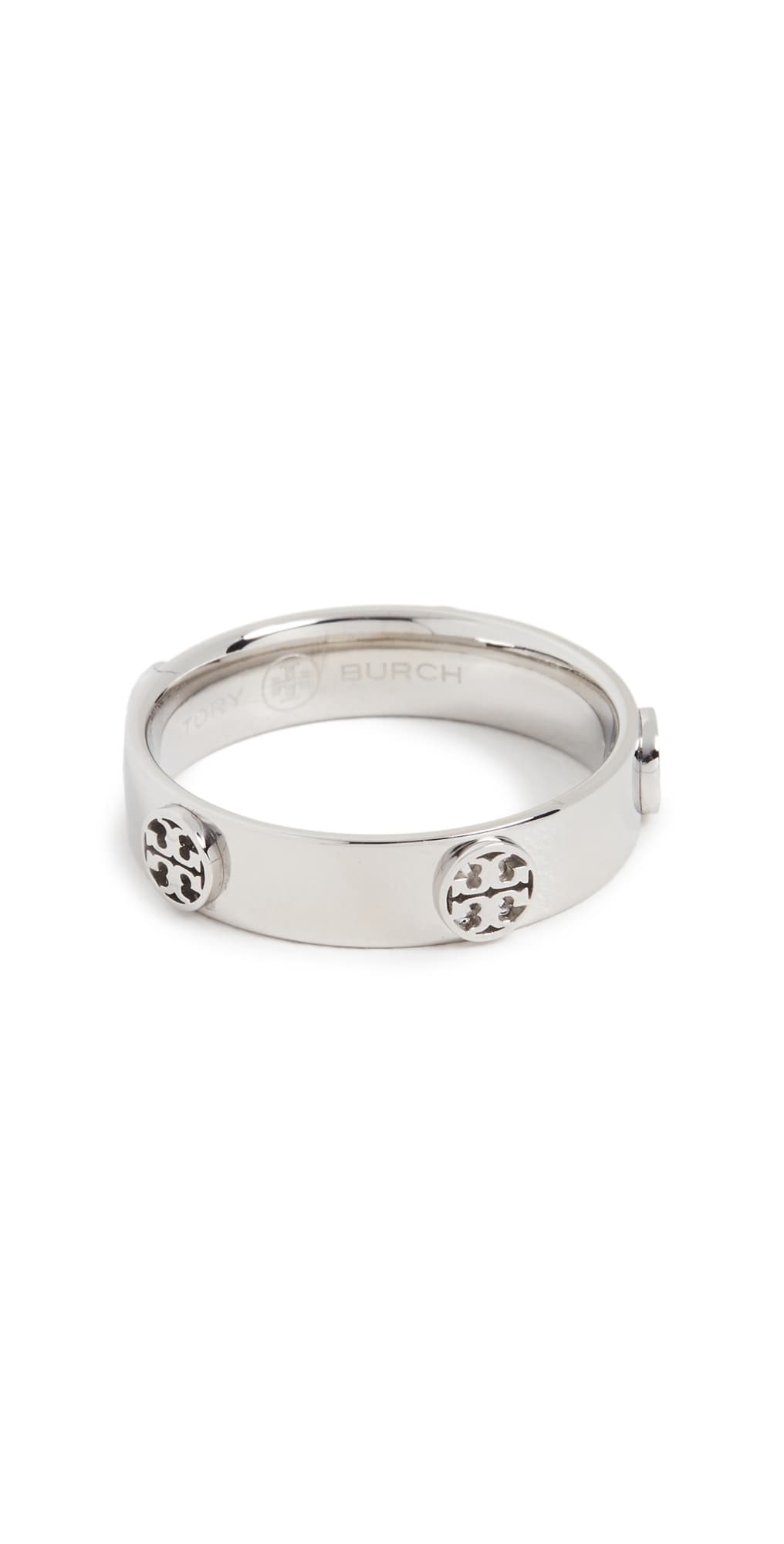 Tory Burch Icon Ring Tory Silver · 7