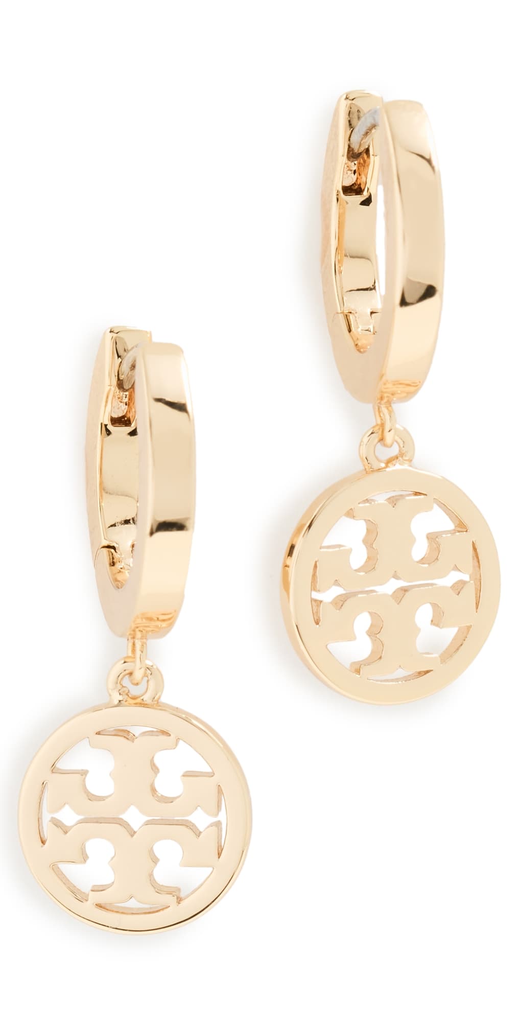 Tory Burch Icon Huggie Hoop Earrings Tory Gold