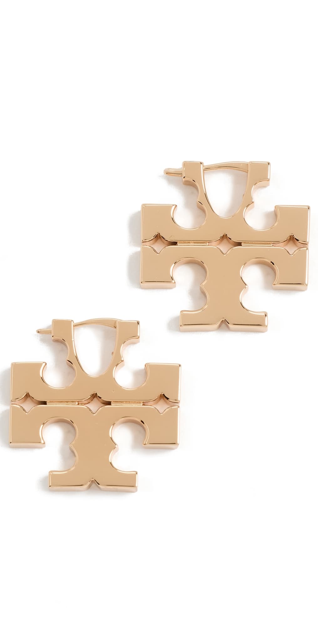 Tory Burch Icon Hidden Hoop Earrings Tory Gold · One Size