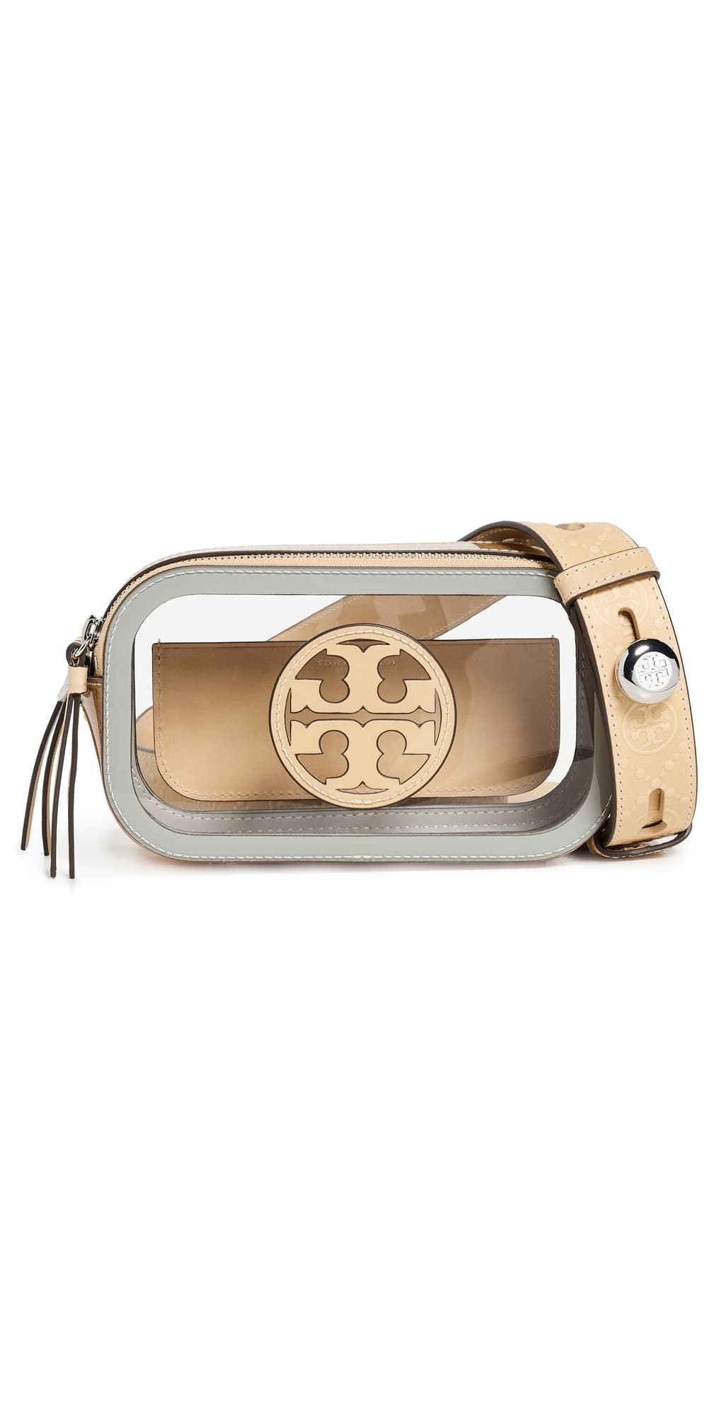 Tory Burch Miller PVC Mini Crossbody Stadium Bag Clear · One Size