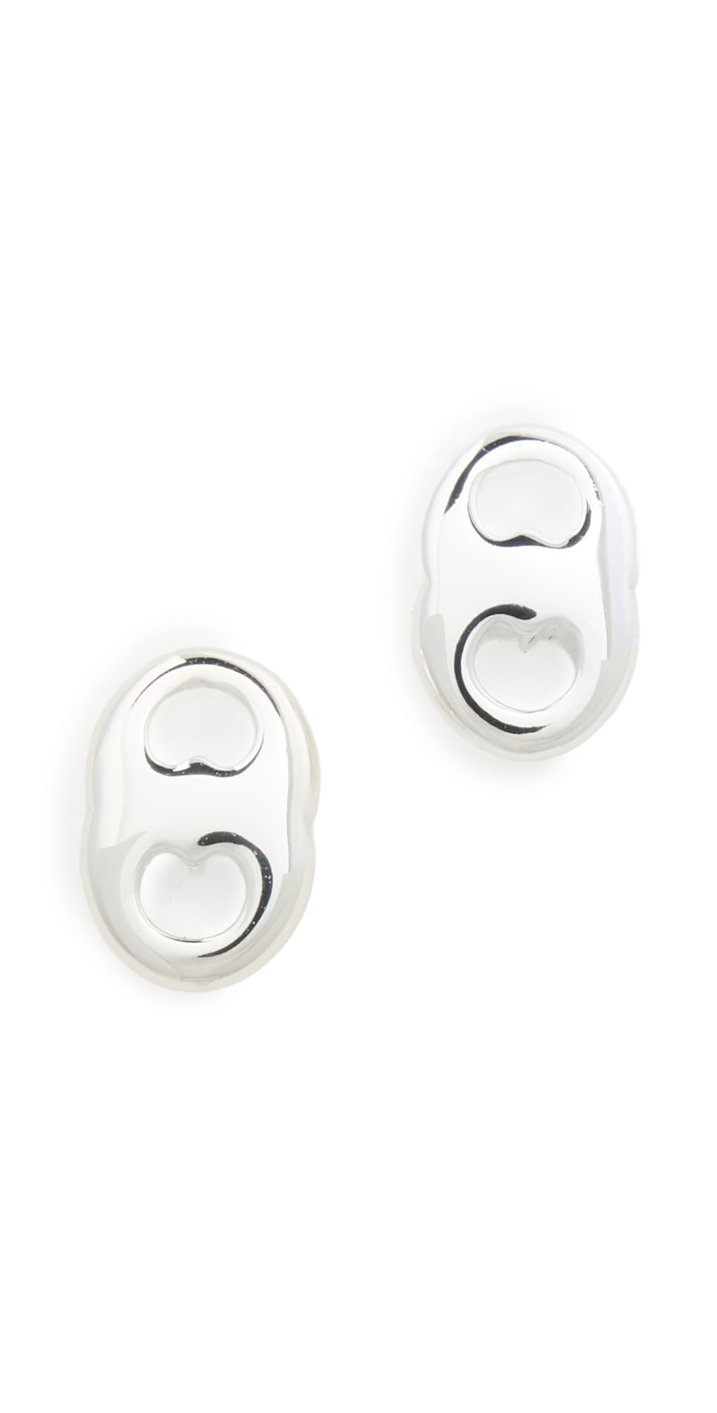 Tory Burch Gemini Link Stud Earrings Light Silver · One Size