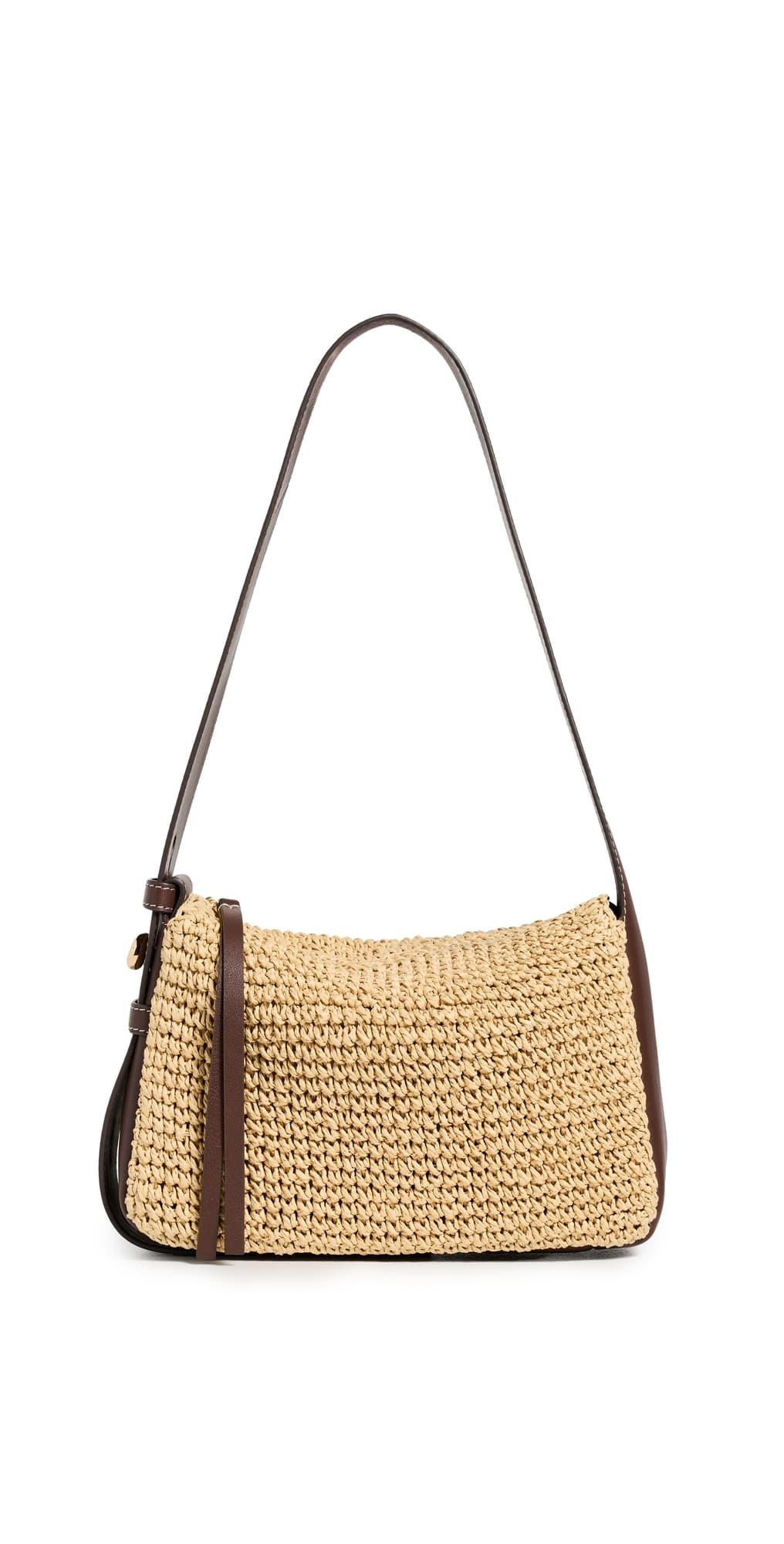 Tory Burch Romy Woven Small Shoulder Bag Natural