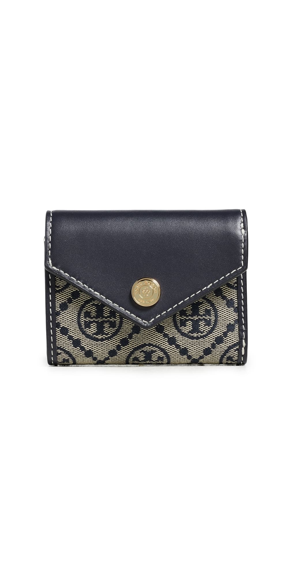 Tory Burch T Monogram Envelope Small Wallet Tory Navy · One Size