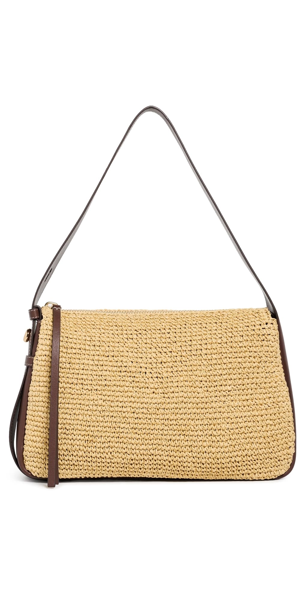 Tory Burch Romy Woven Shoulder Bag Natural · One Size