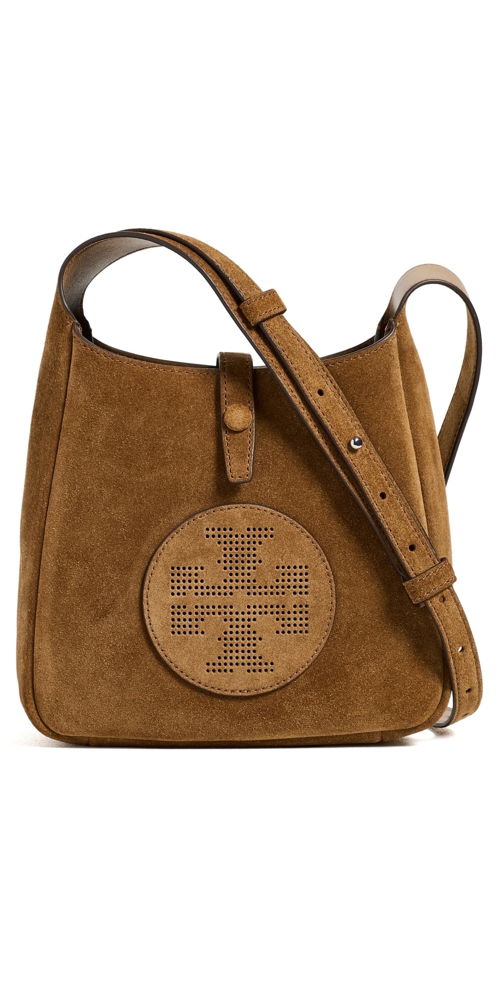 Tory Burch Miller Suede Swing Bag Toffee · One Size